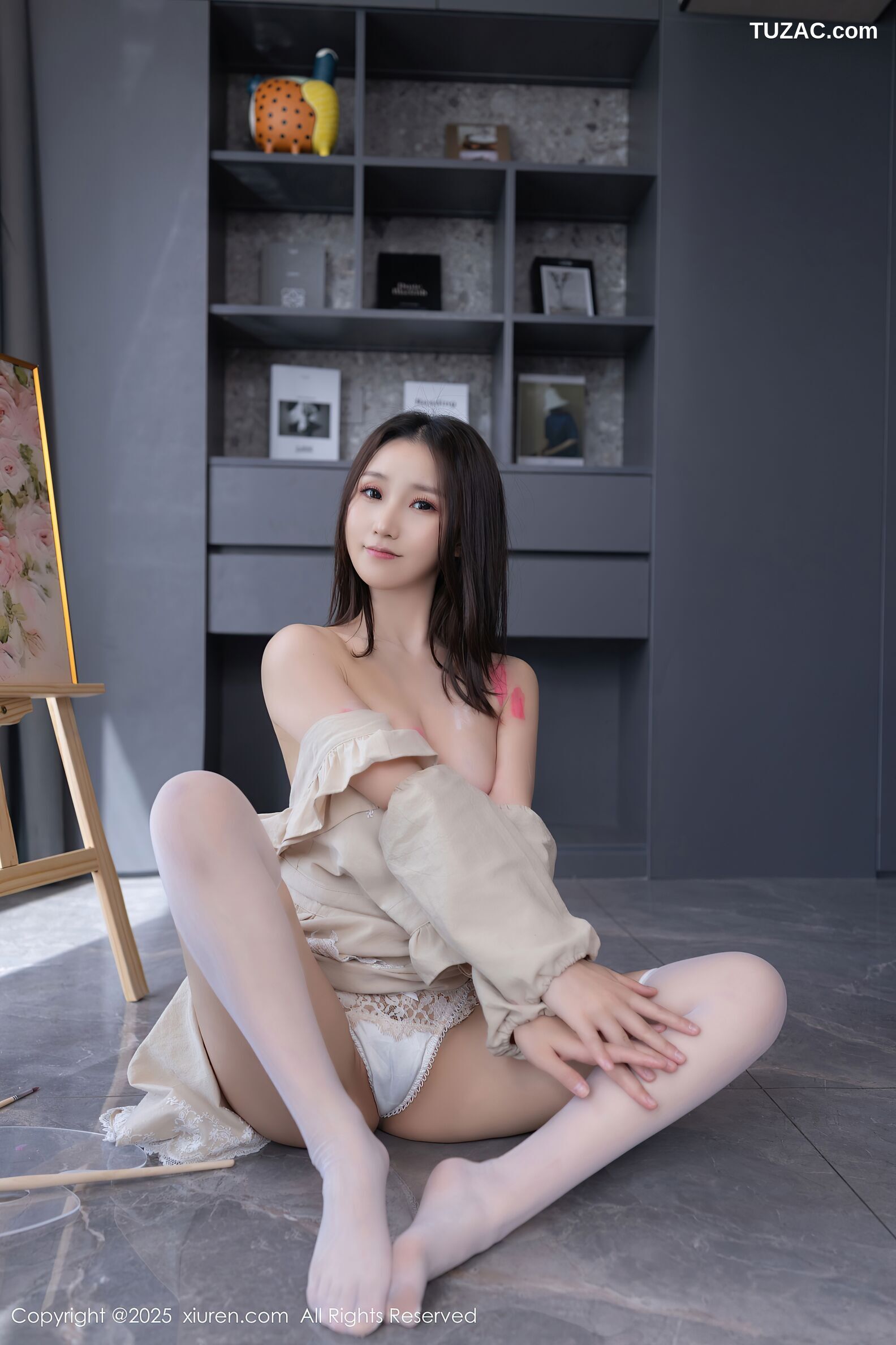 XiuRen秀人网-10308-杏子Yada-画家主题真空爆乳-2025.05.21