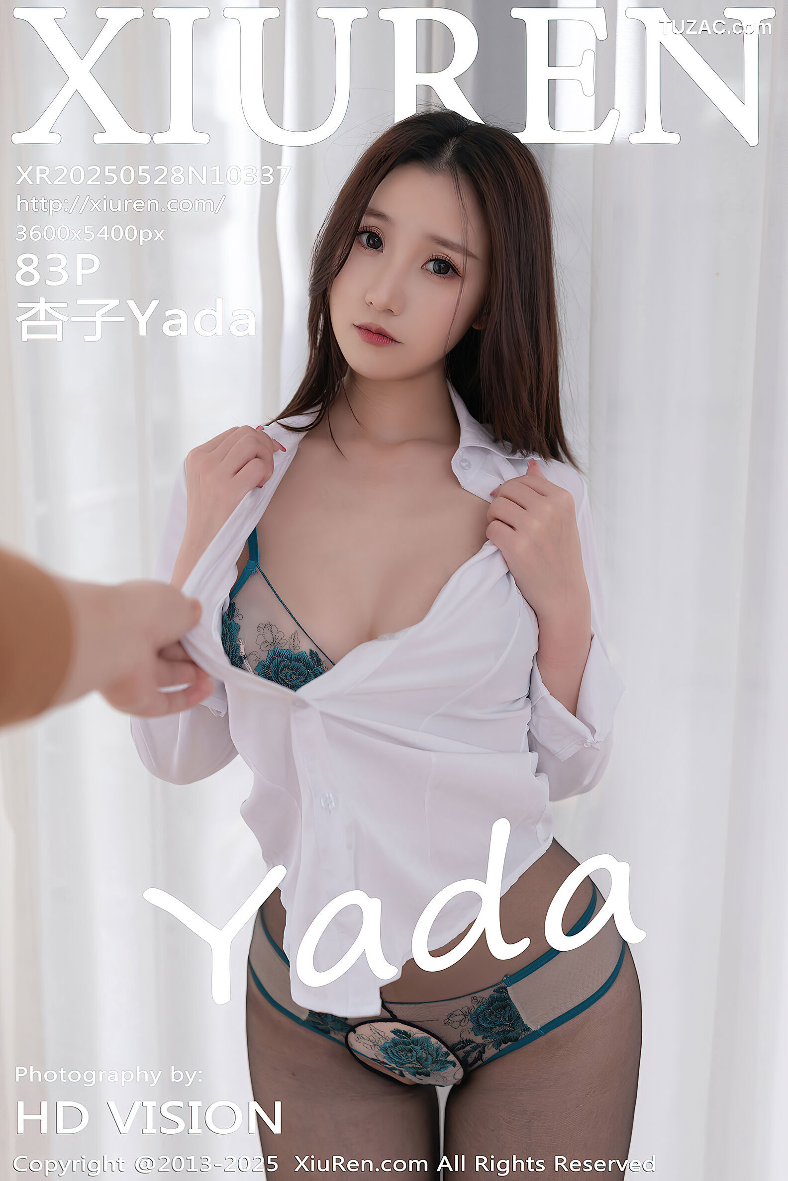XiuRen秀人网-10337-杏子Yada-OL白衬衫黑短裙黑丝-2025.05.28