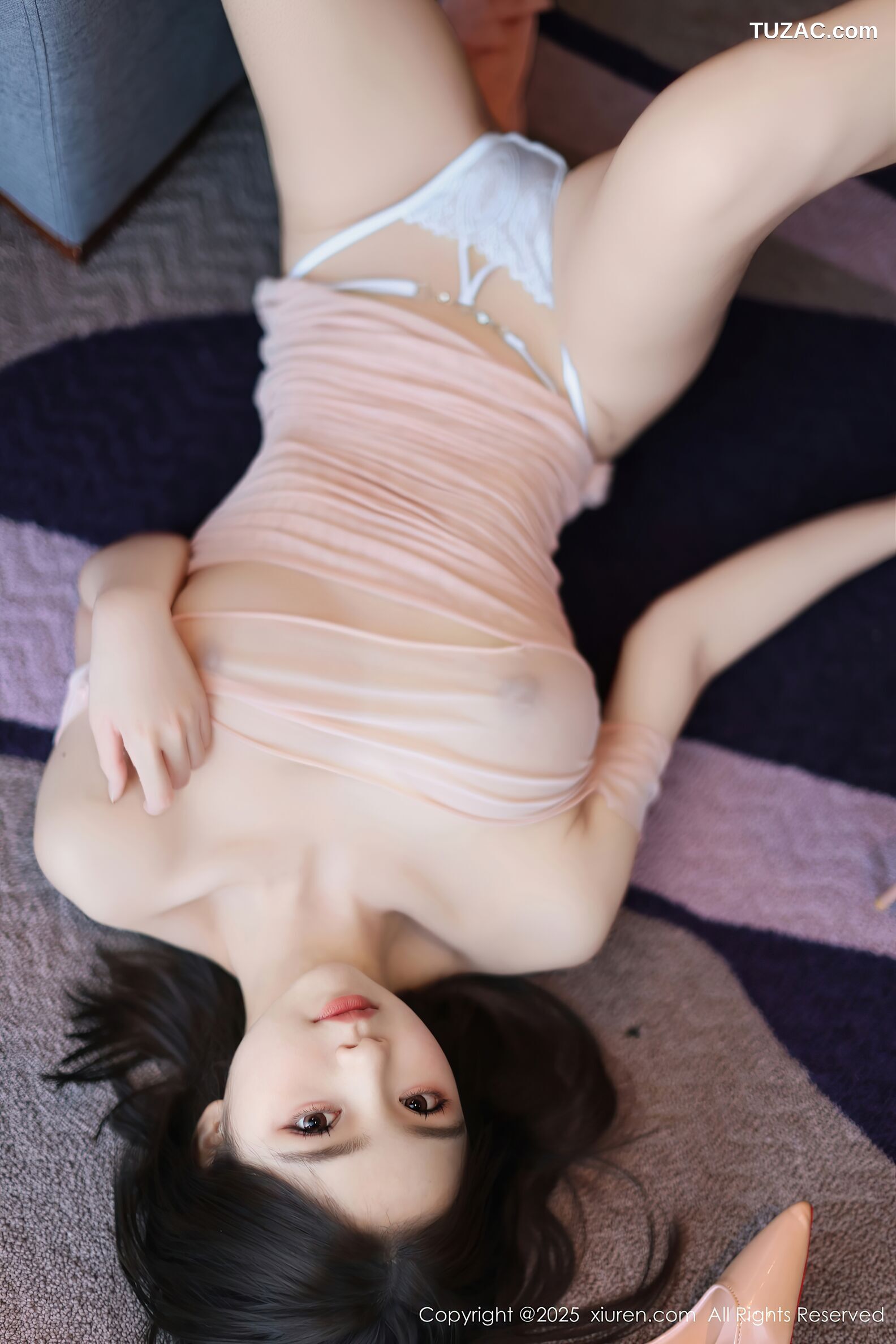 XiuRen秀人网-10344-苏软软-淡粉连衣包臀裙肉丝-2025.05.30