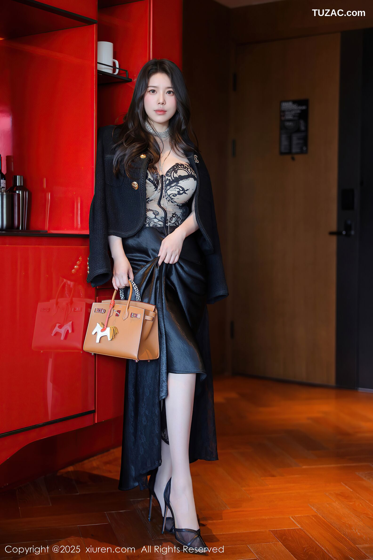 XiuRen秀人网-10357-白茹雪Abby-轻透情趣黑色蕾丝-2025.06.03