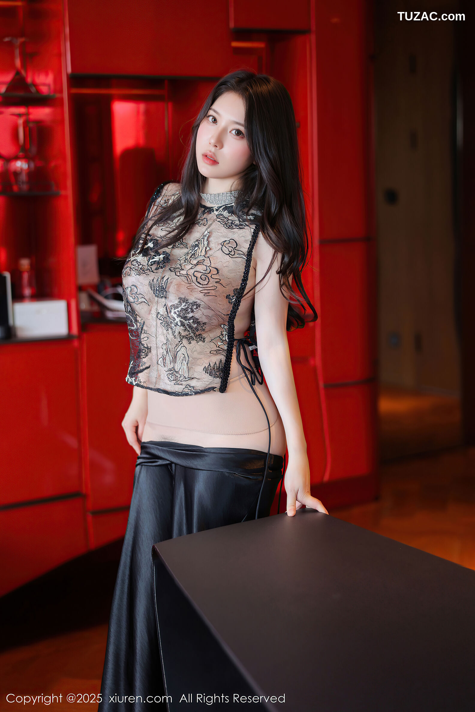 XiuRen秀人网-10357-白茹雪Abby-轻透情趣黑色蕾丝-2025.06.03