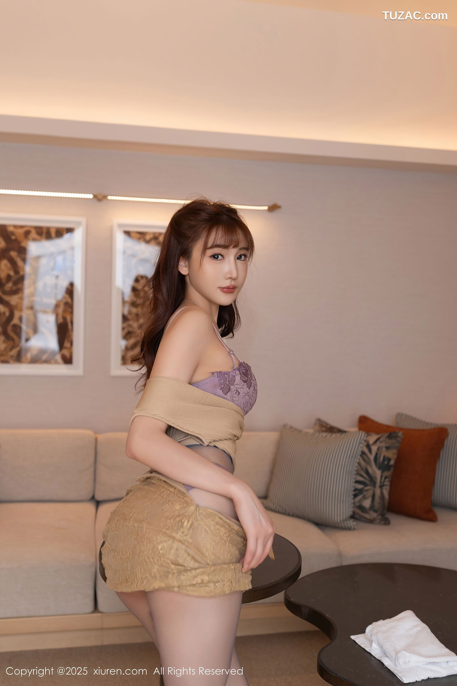 XiuRen秀人网-10370-陆萱萱-紫色情趣内衣-2025.06.05