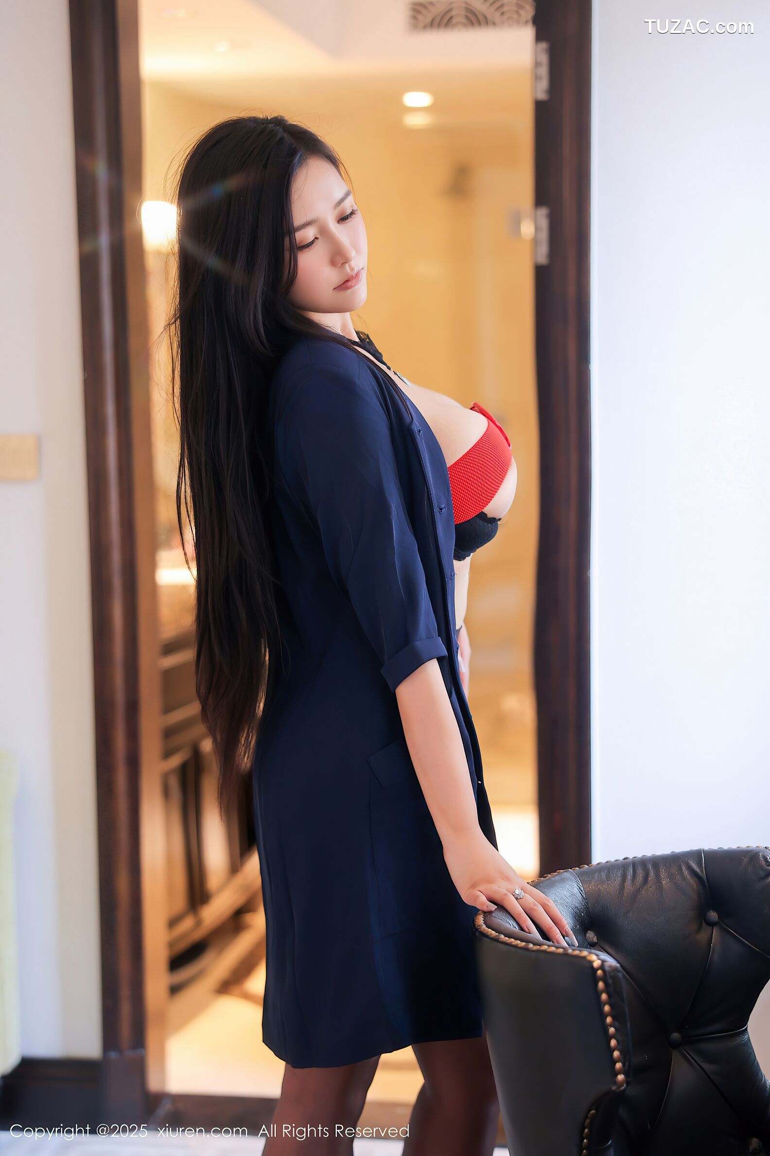 XiuRen秀人网-10371-娜比-蓝色空姐制服诱惑-2025.06.06