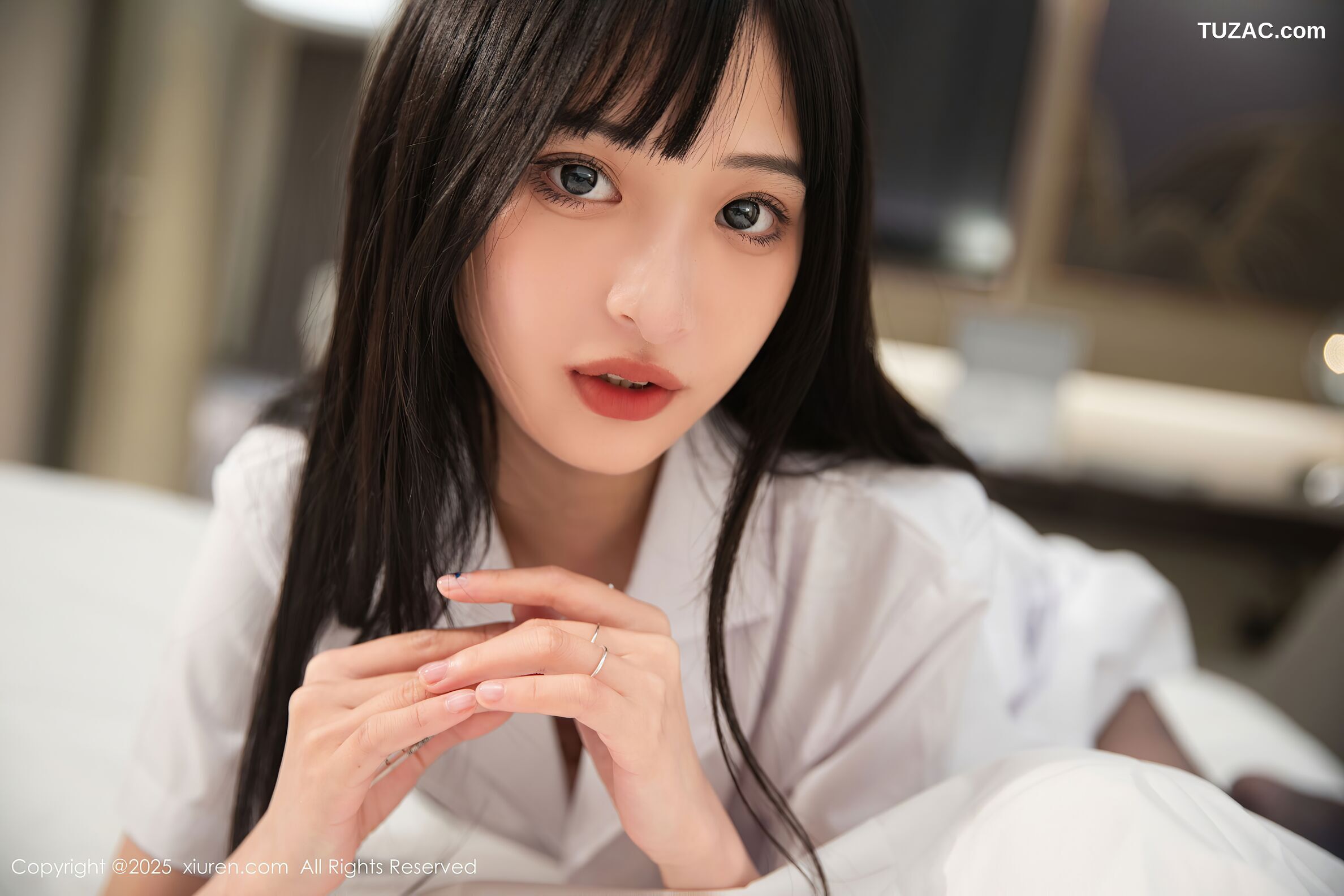 XiuRen秀人网-10373-茂木希子-白色护士服爆乳黑丝-2025.06.06