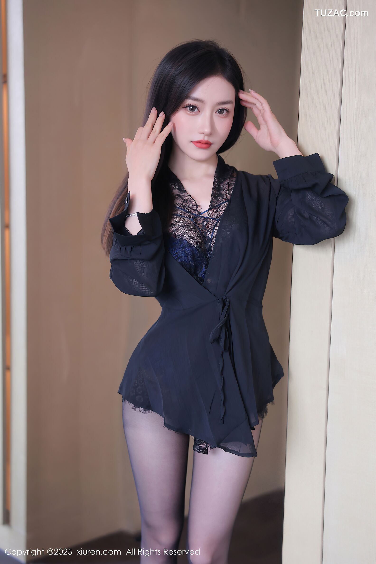 XiuRen秀人网-10382-Annie_baby-长腿黑丝情趣蕾丝-2025.06.09