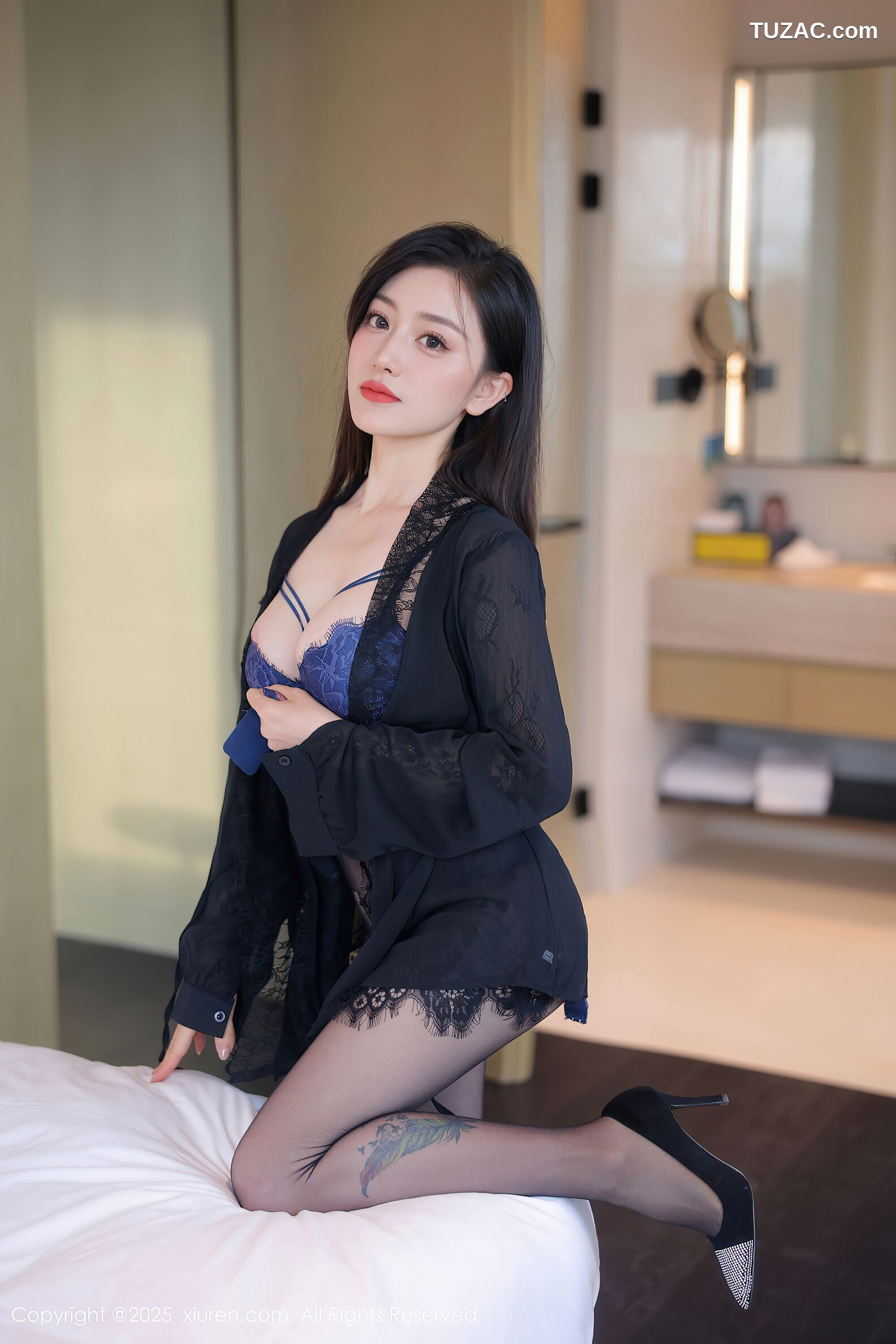 XiuRen秀人网-10382-Annie_baby-长腿黑丝情趣蕾丝-2025.06.09