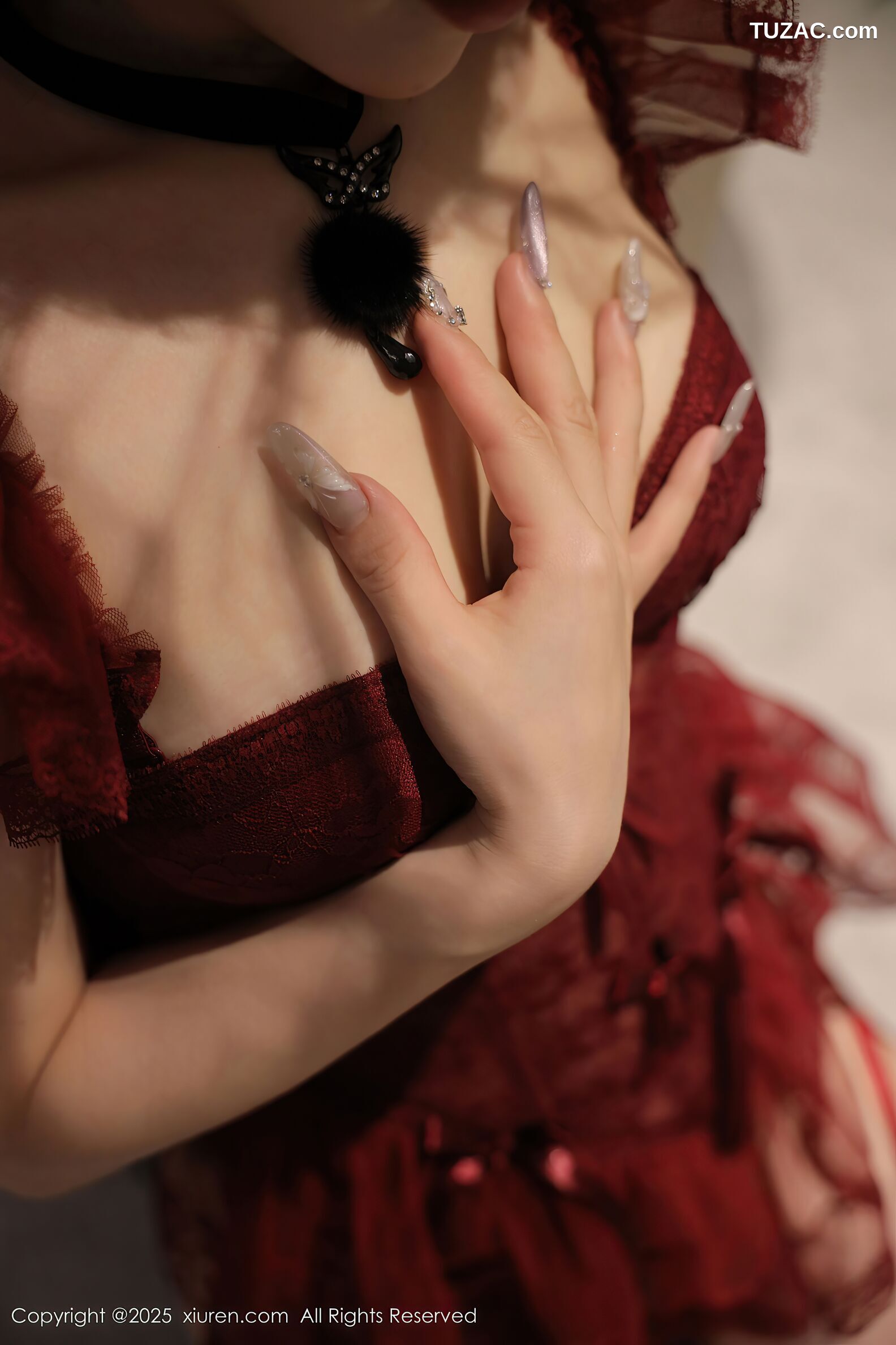 XiuRen秀人网-10386-李安妮-兔女郎情趣红蕾丝内衣高跟黑丝-2025.06.10