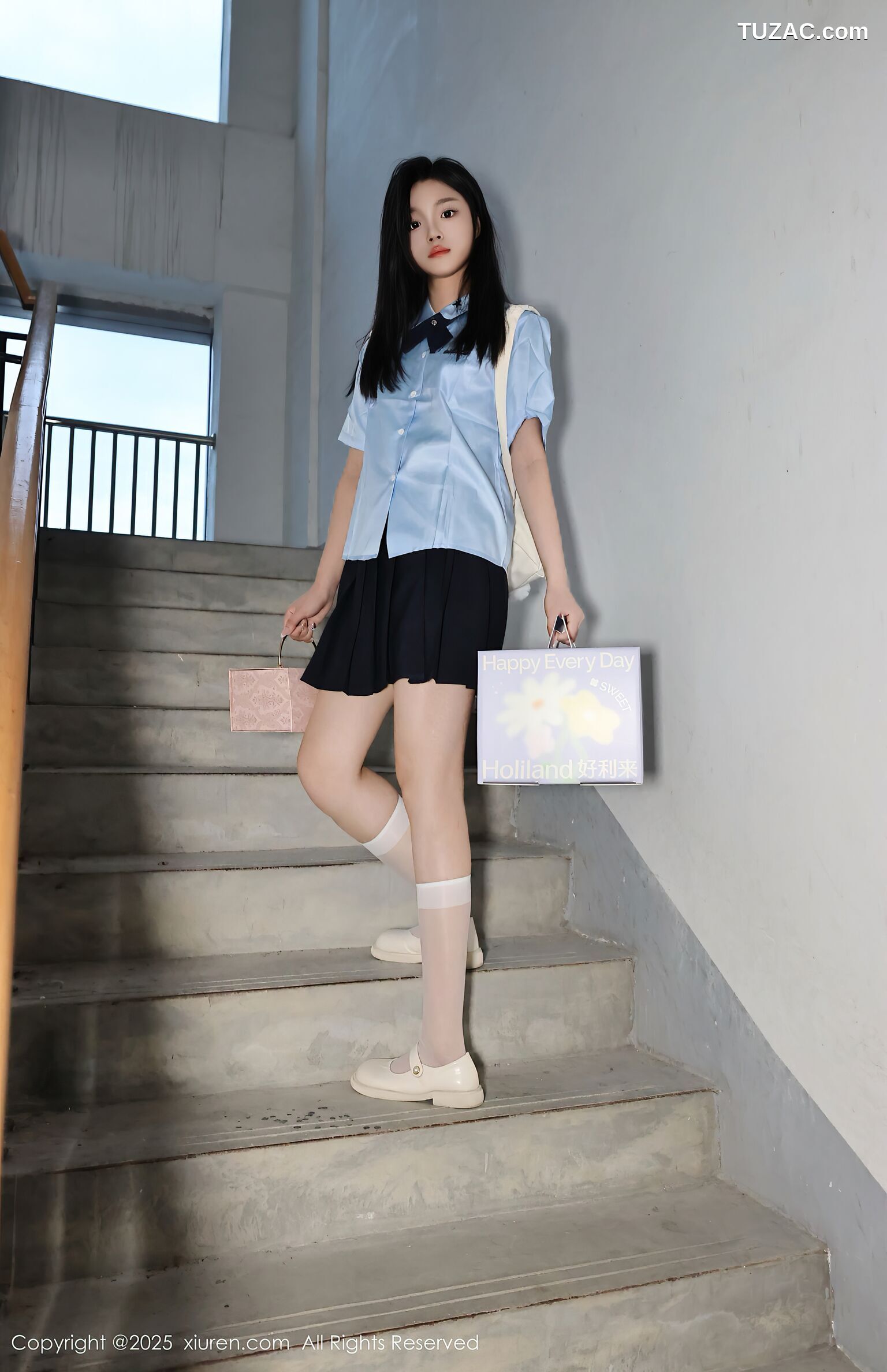 XiuRen秀人网-10443-小芭乐-衬衫短裙姐妹花女生爆乳激情互动-2025.06.20