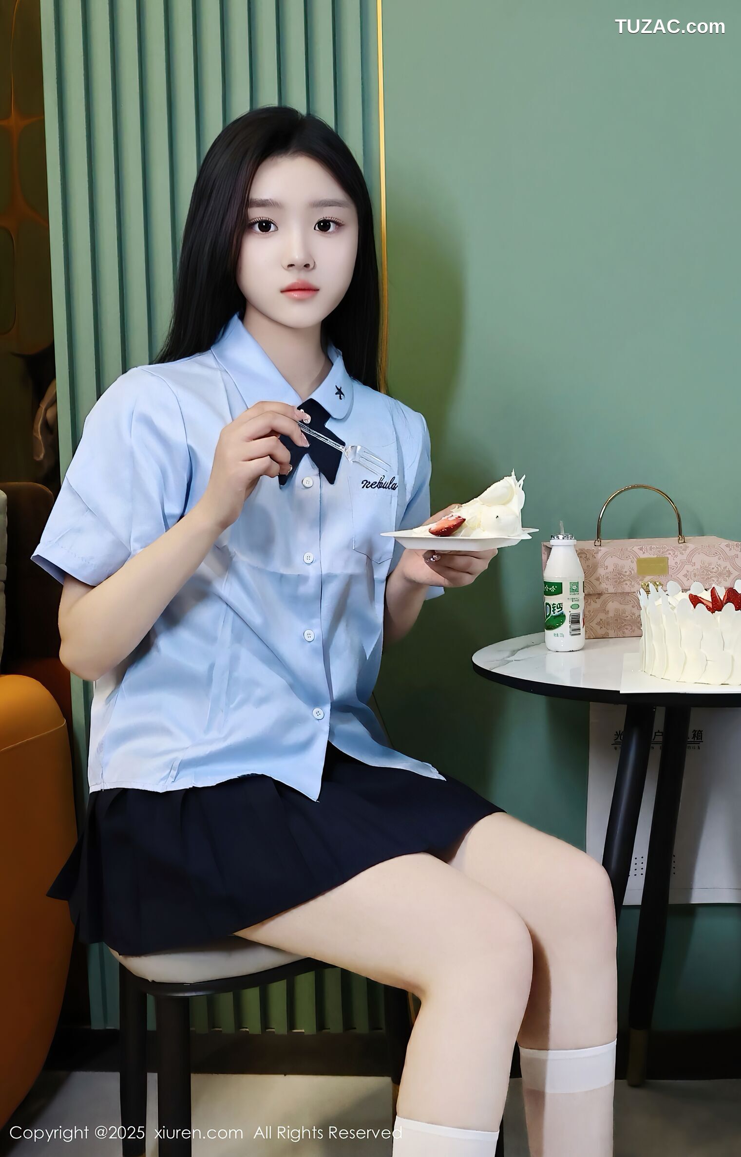 XiuRen秀人网-10443-小芭乐-衬衫短裙姐妹花女生爆乳激情互动-2025.06.20