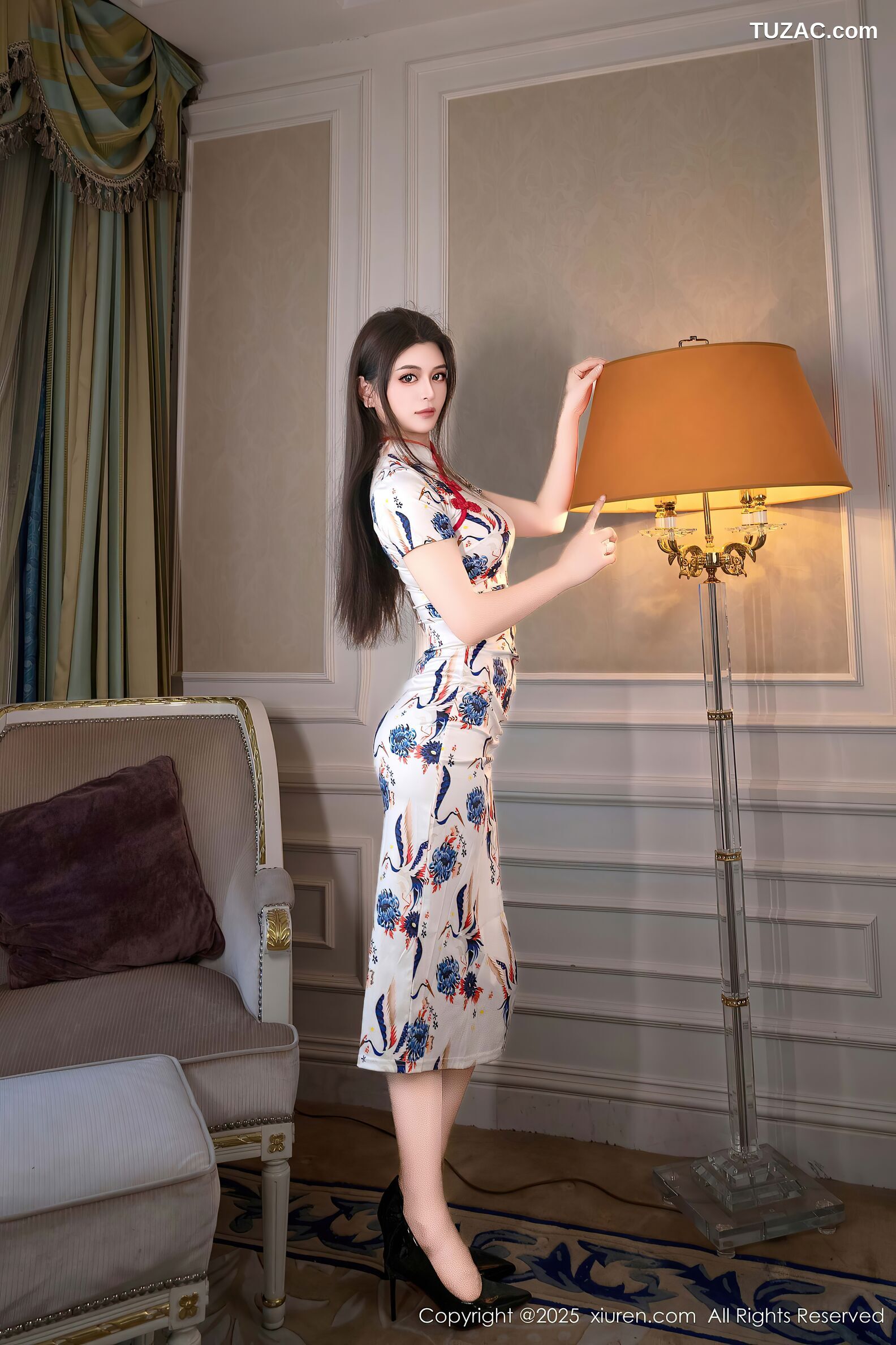 XiuRen秀人网-10452-灿宝-白色旗袍约束系列-2025.06.24