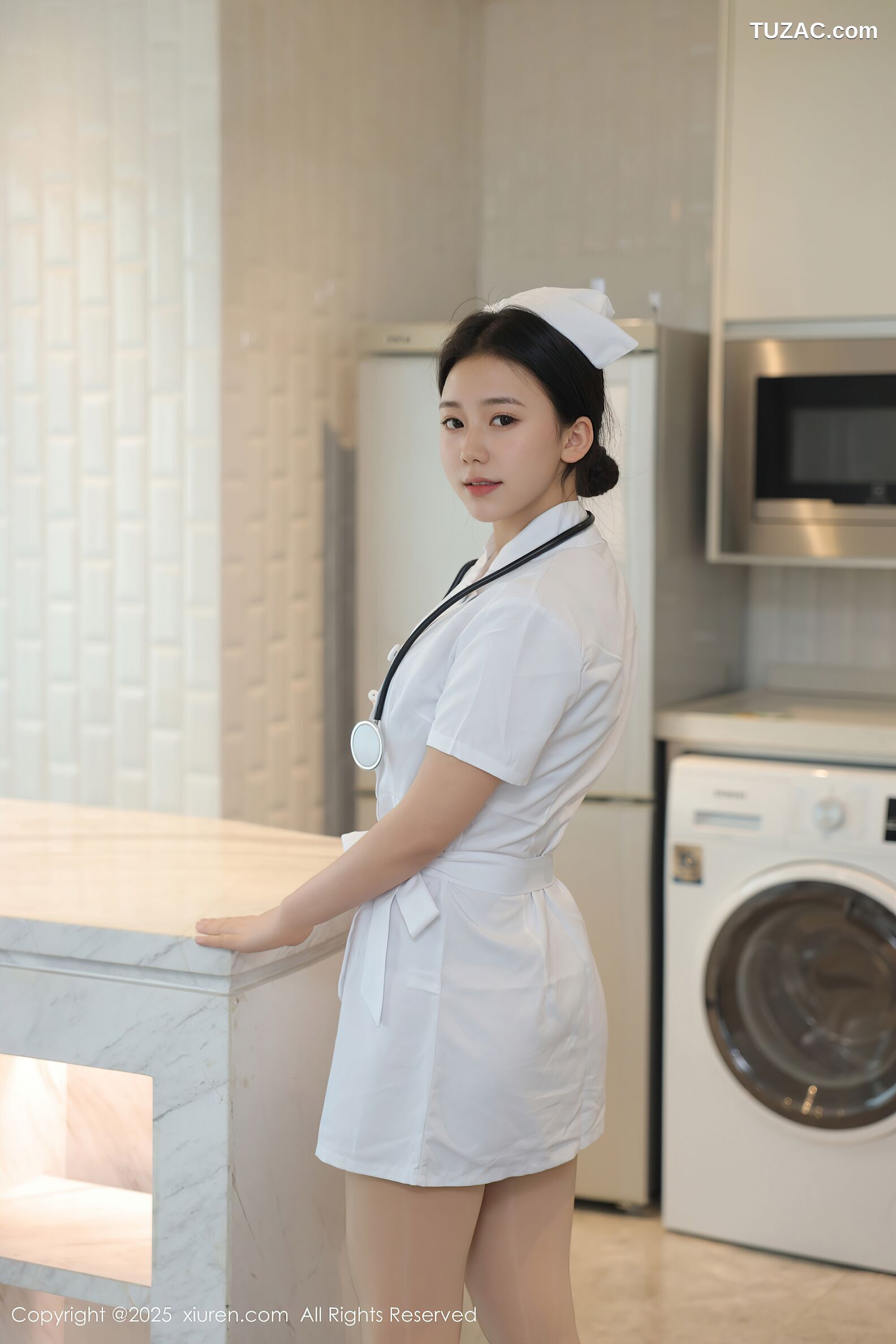 XiuRen秀人网-10465-林嘉馨-白色护士制服紫色绑带情趣内衣-2025.06.26