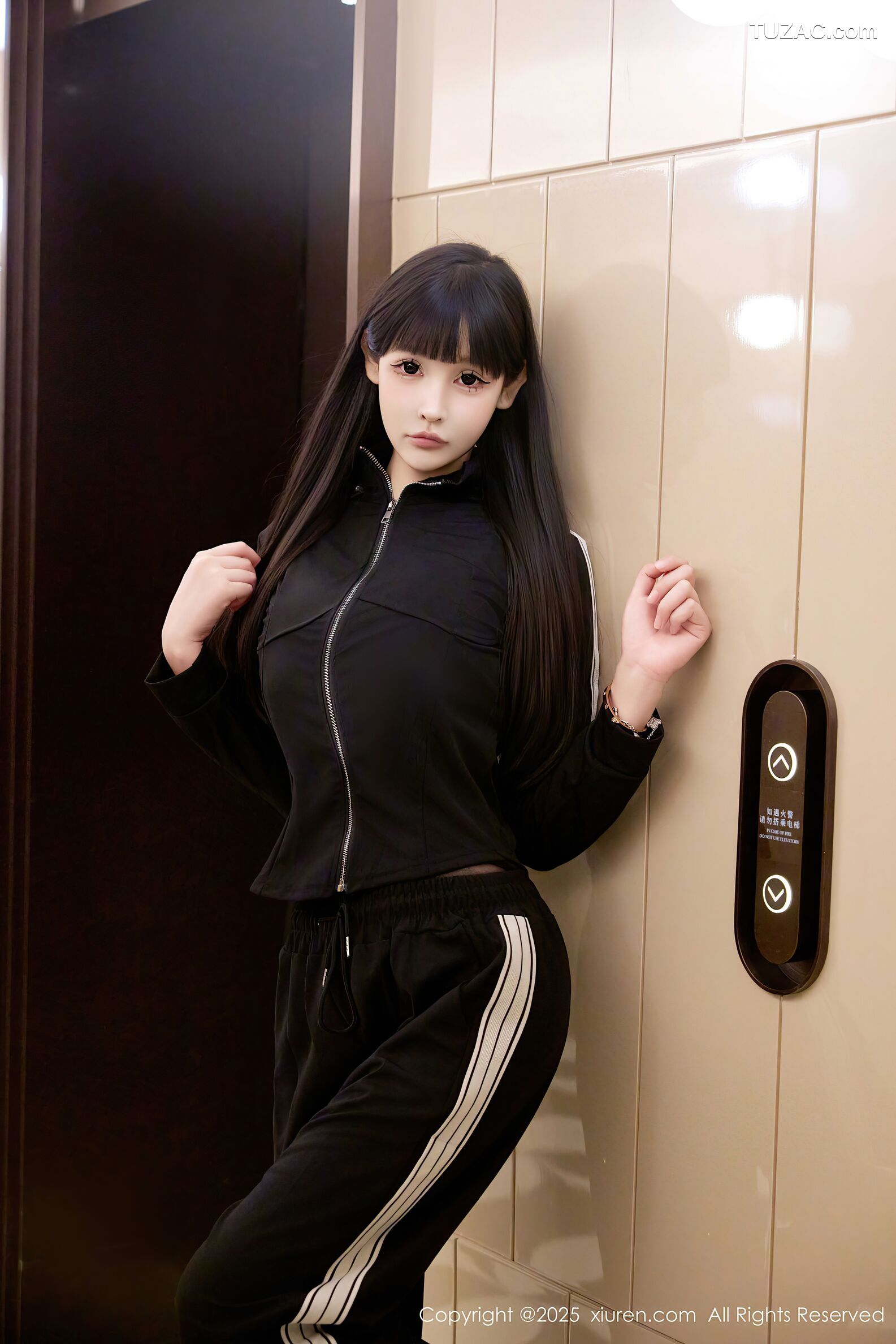 XiuRen秀人网-10482-智恩baby-黑色运动装黑情趣内衣-2025.06.30