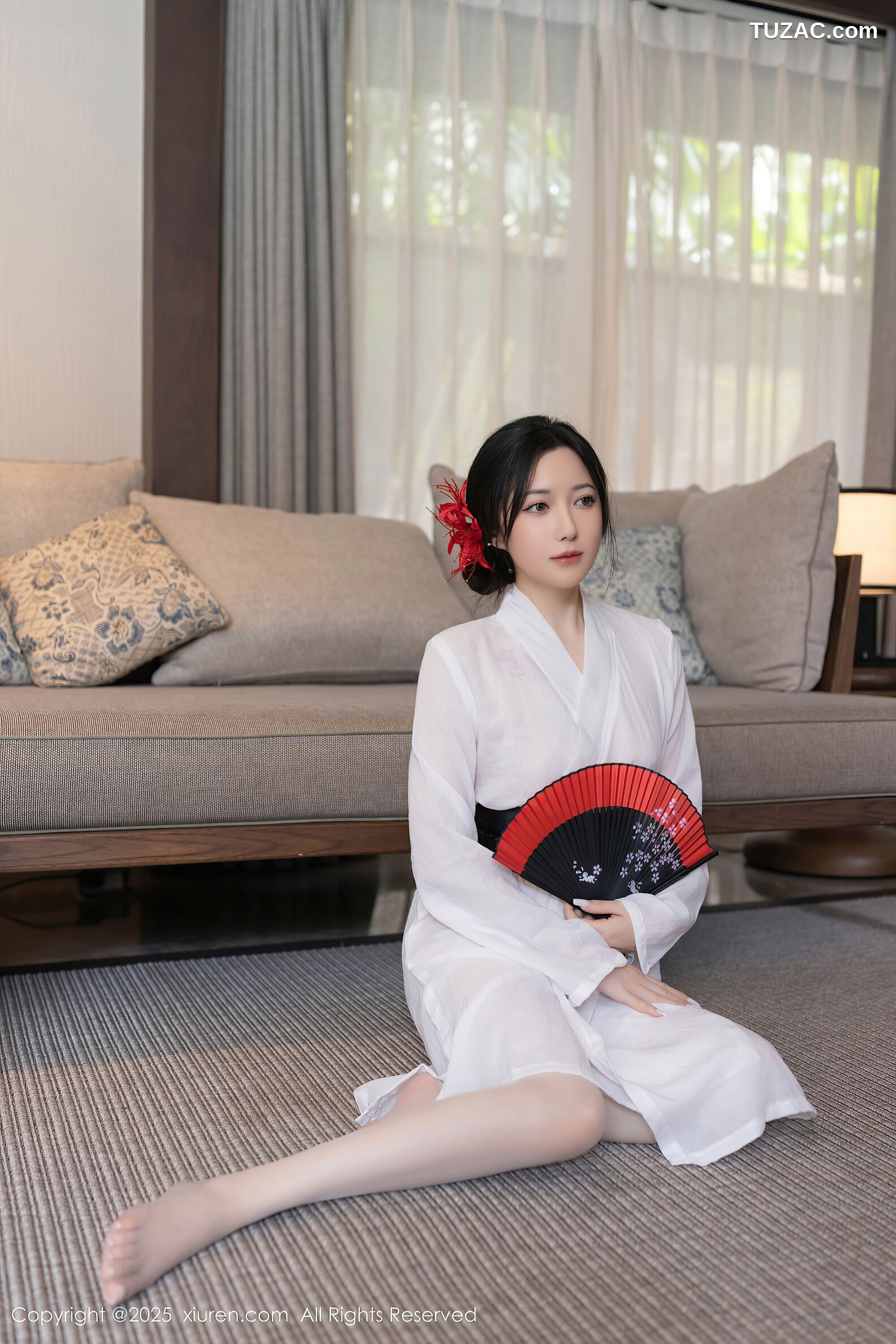 XiuRen秀人网-10514-鱼子酱Fish-日式白纱和服美胸玉腿-2025.07.04