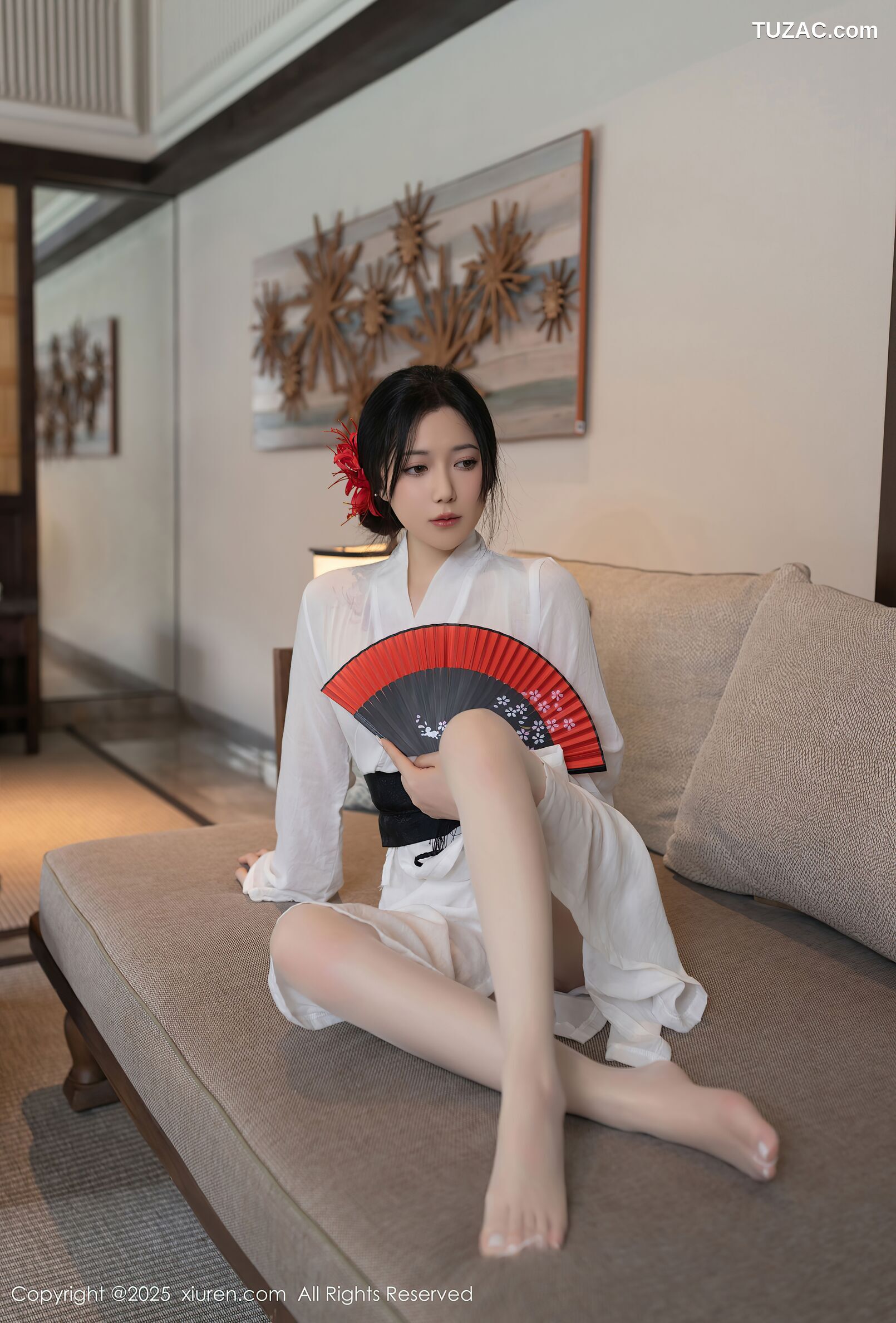 XiuRen秀人网-10514-鱼子酱Fish-日式白纱和服美胸玉腿-2025.07.04
