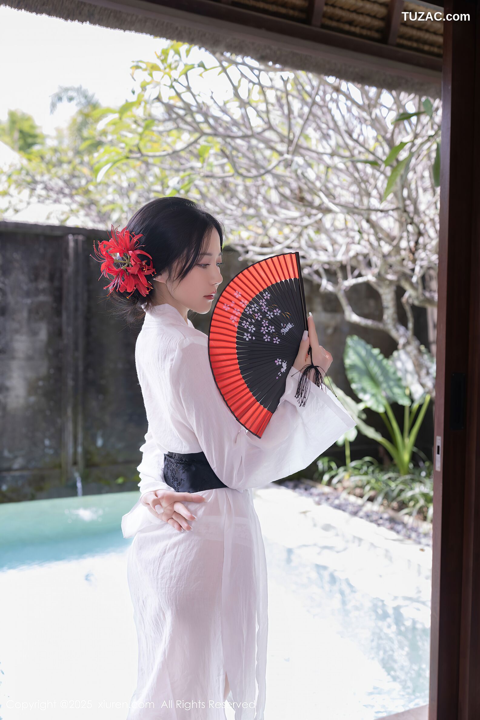 XiuRen秀人网-10514-鱼子酱Fish-日式白纱和服美胸玉腿-2025.07.04