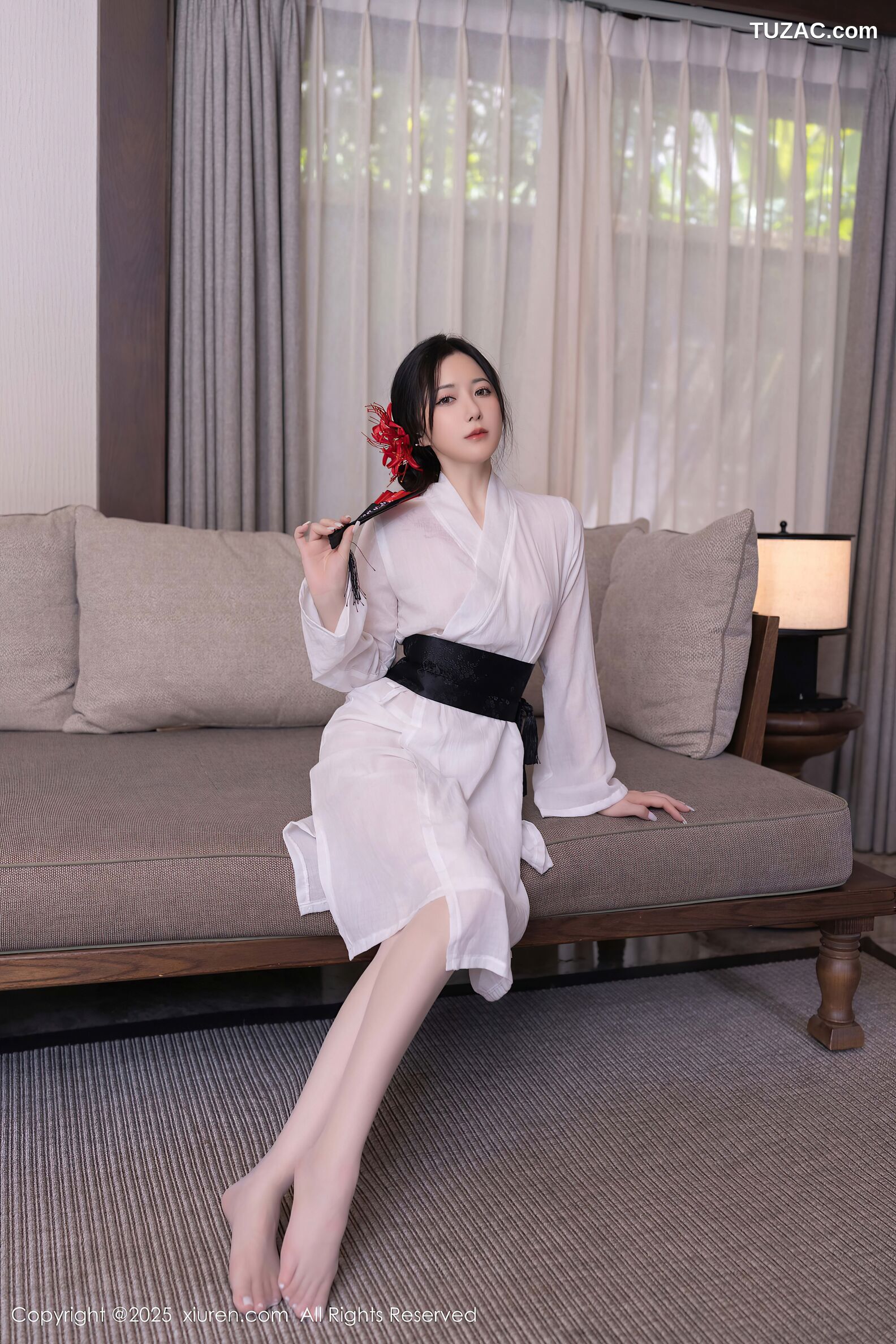 XiuRen秀人网-10514-鱼子酱Fish-日式白纱和服美胸玉腿-2025.07.04