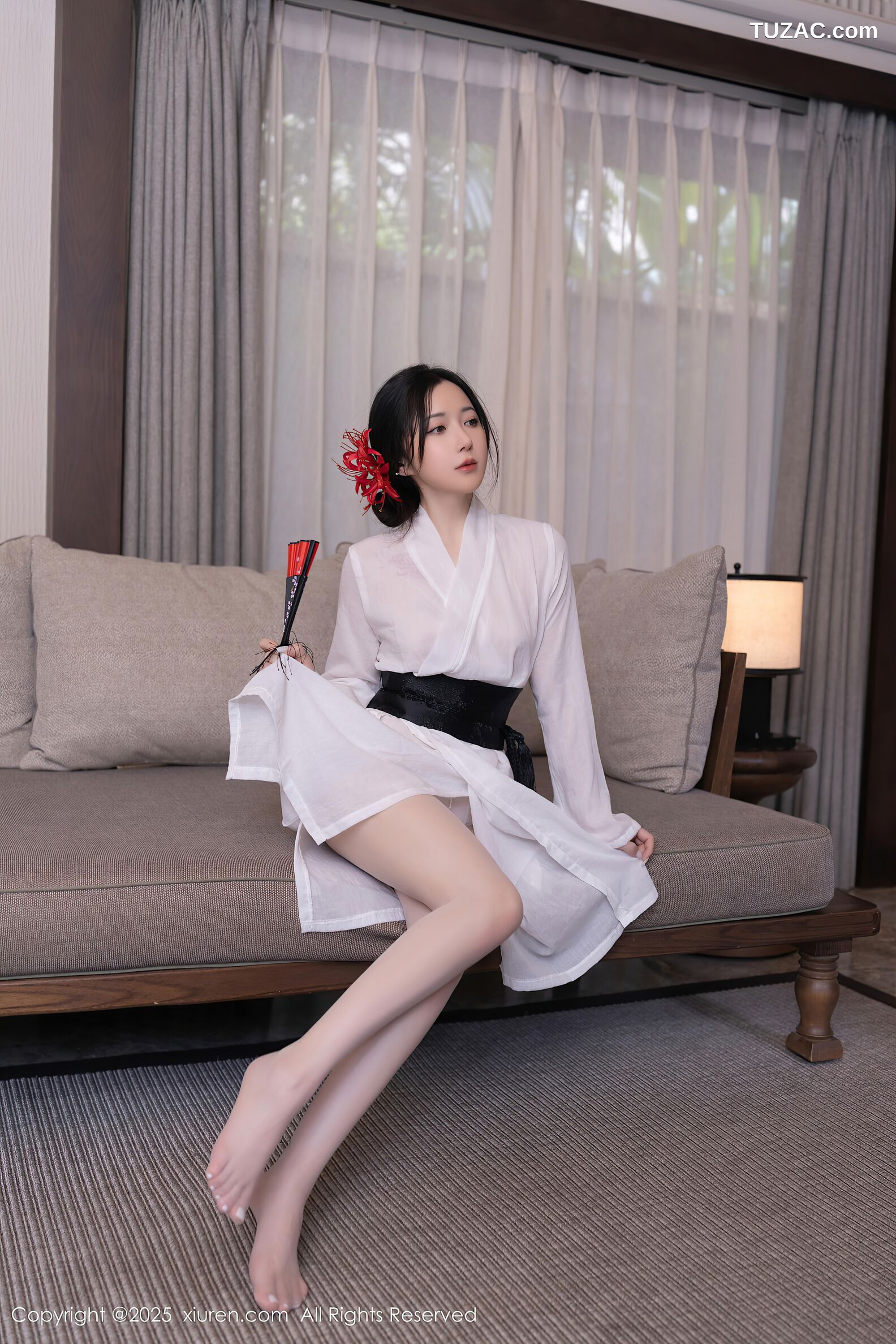 XiuRen秀人网-10514-鱼子酱Fish-日式白纱和服美胸玉腿-2025.07.04