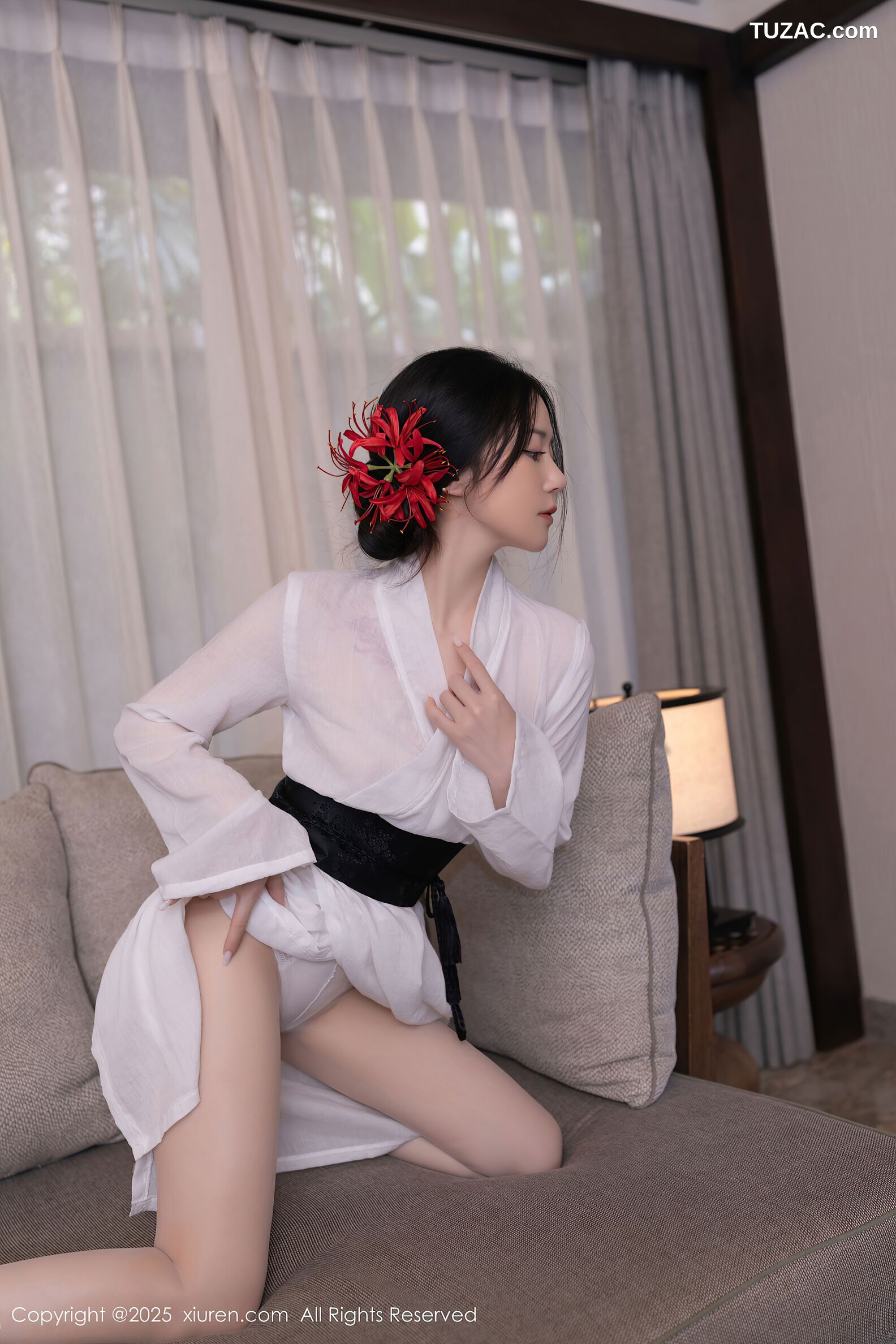 XiuRen秀人网-10514-鱼子酱Fish-日式白纱和服美胸玉腿-2025.07.04