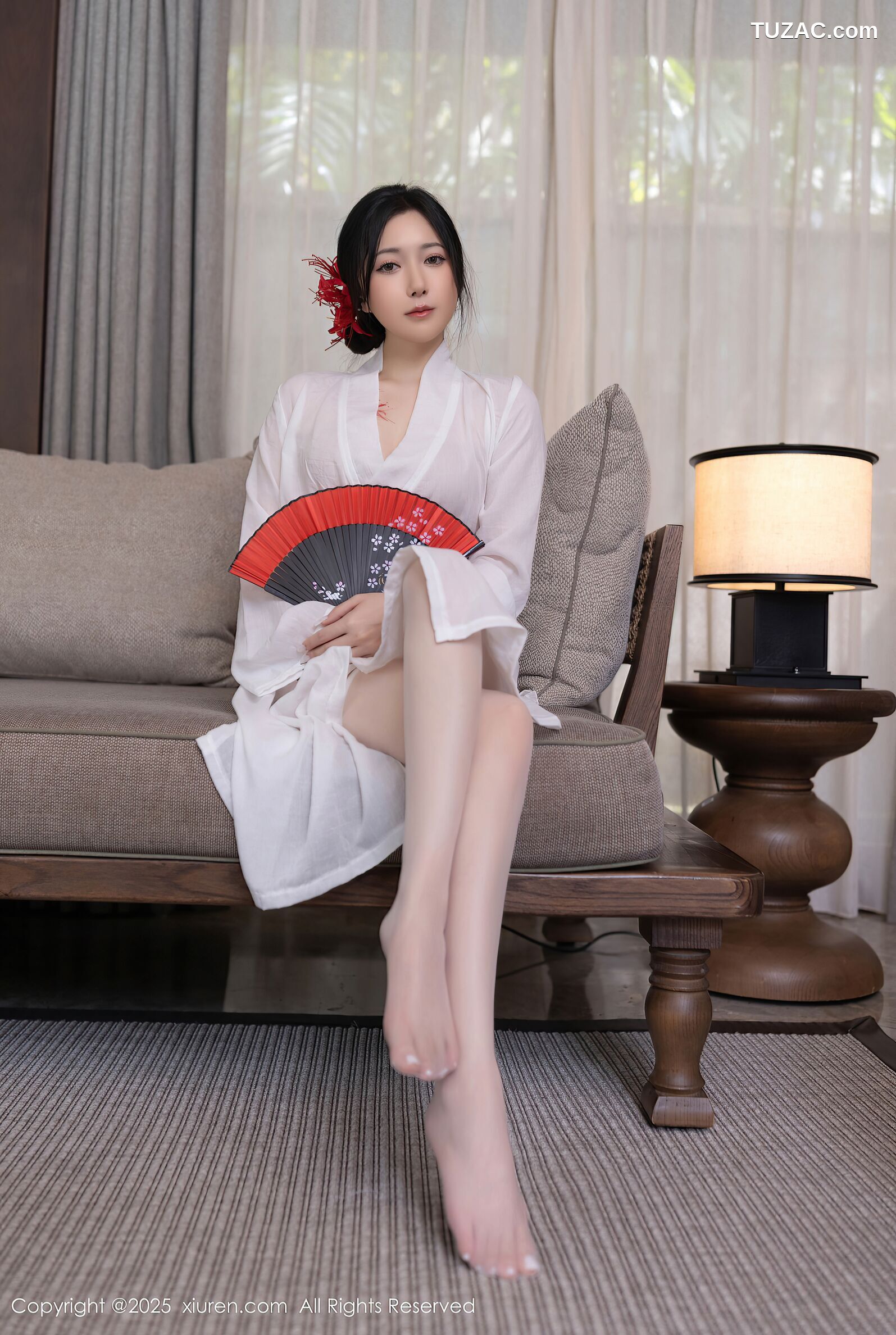 XiuRen秀人网-10514-鱼子酱Fish-日式白纱和服美胸玉腿-2025.07.04