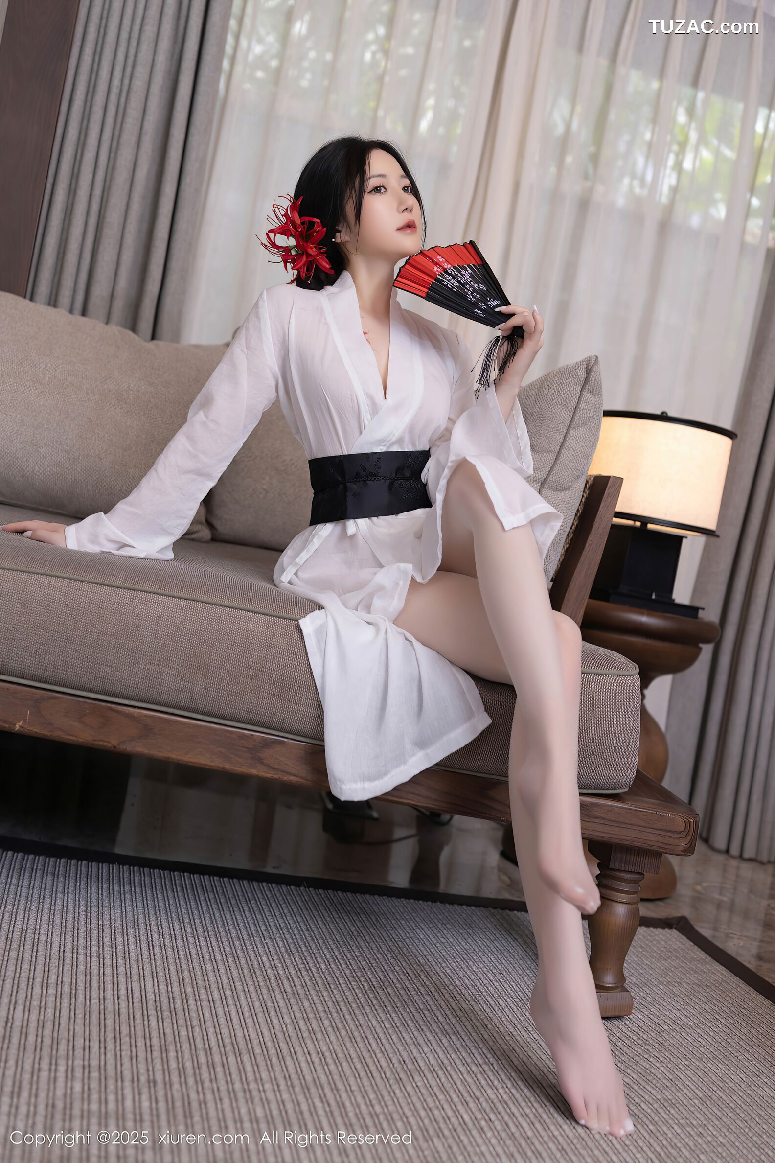 XiuRen秀人网-10514-鱼子酱Fish-日式白纱和服美胸玉腿-2025.07.04