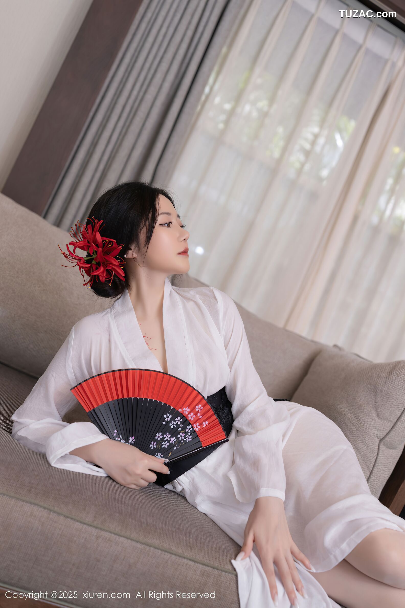 XiuRen秀人网-10514-鱼子酱Fish-日式白纱和服美胸玉腿-2025.07.04