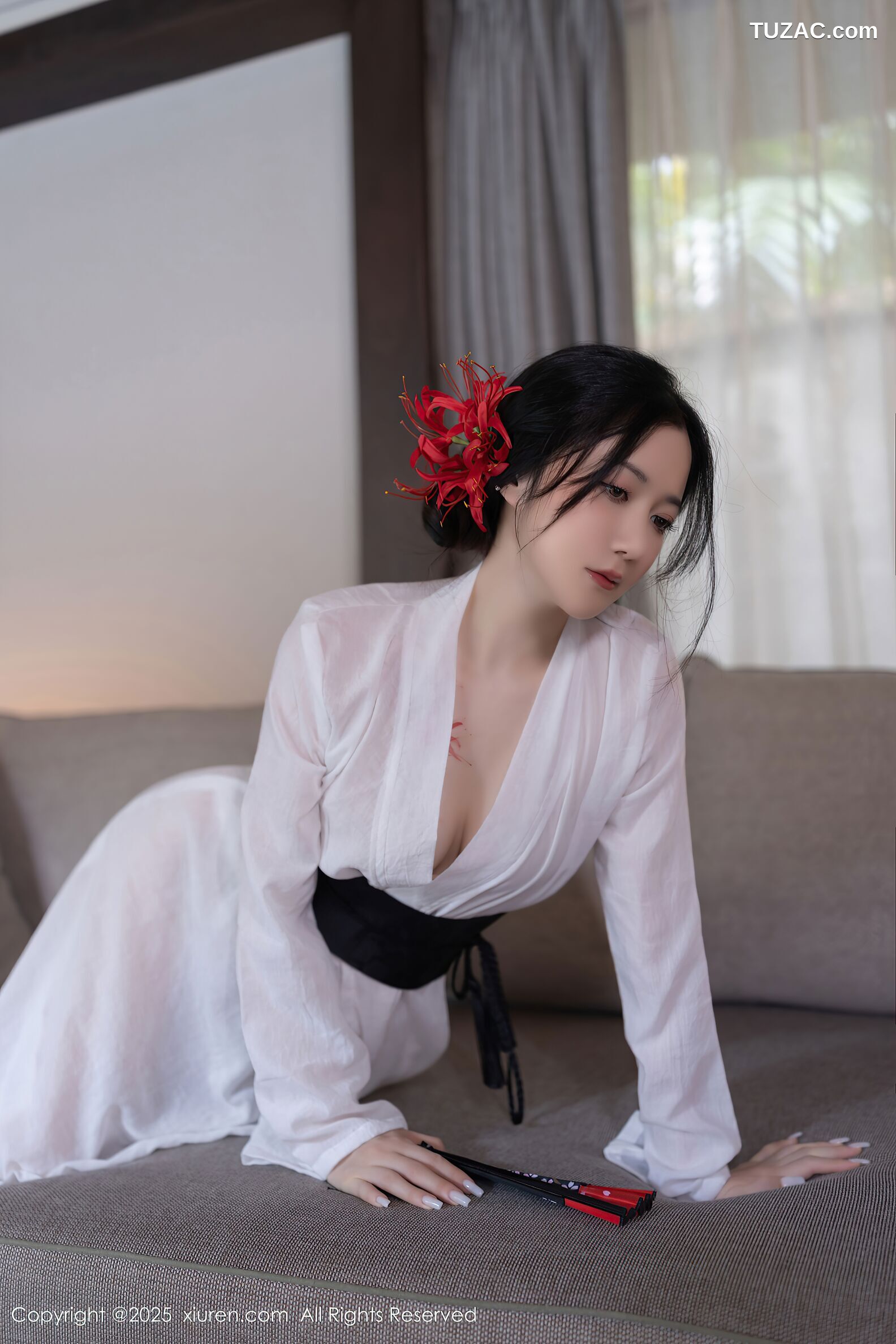 XiuRen秀人网-10514-鱼子酱Fish-日式白纱和服美胸玉腿-2025.07.04