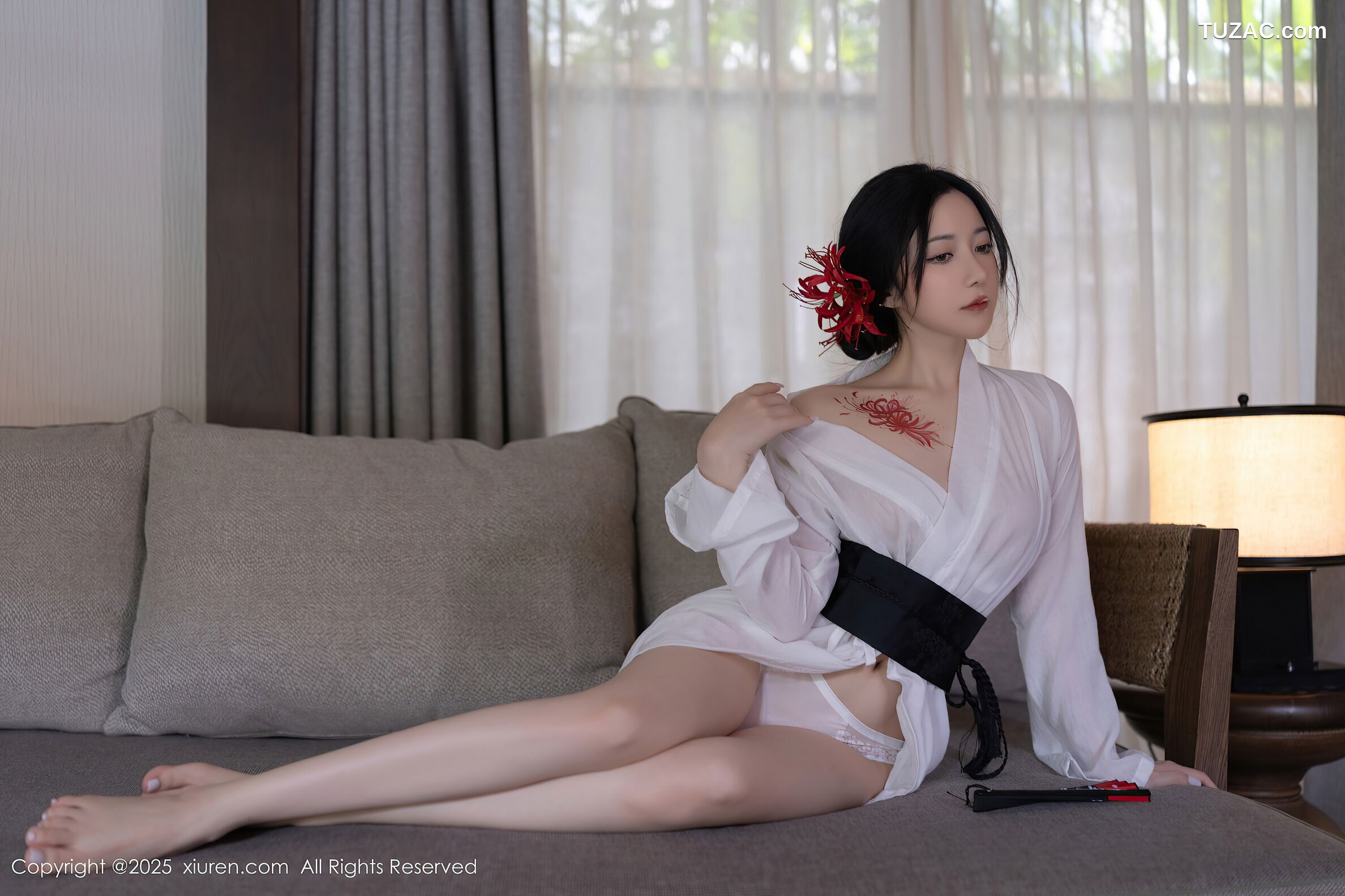 XiuRen秀人网-10514-鱼子酱Fish-日式白纱和服美胸玉腿-2025.07.04