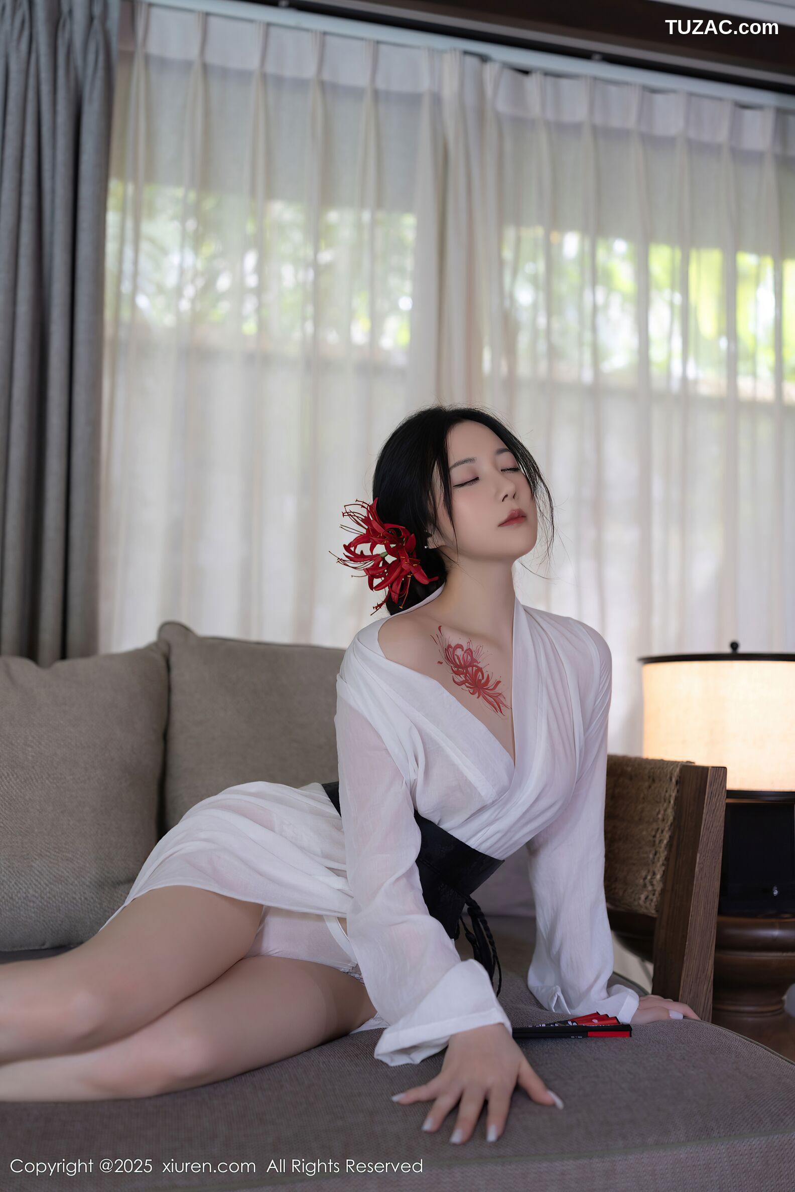XiuRen秀人网-10514-鱼子酱Fish-日式白纱和服美胸玉腿-2025.07.04