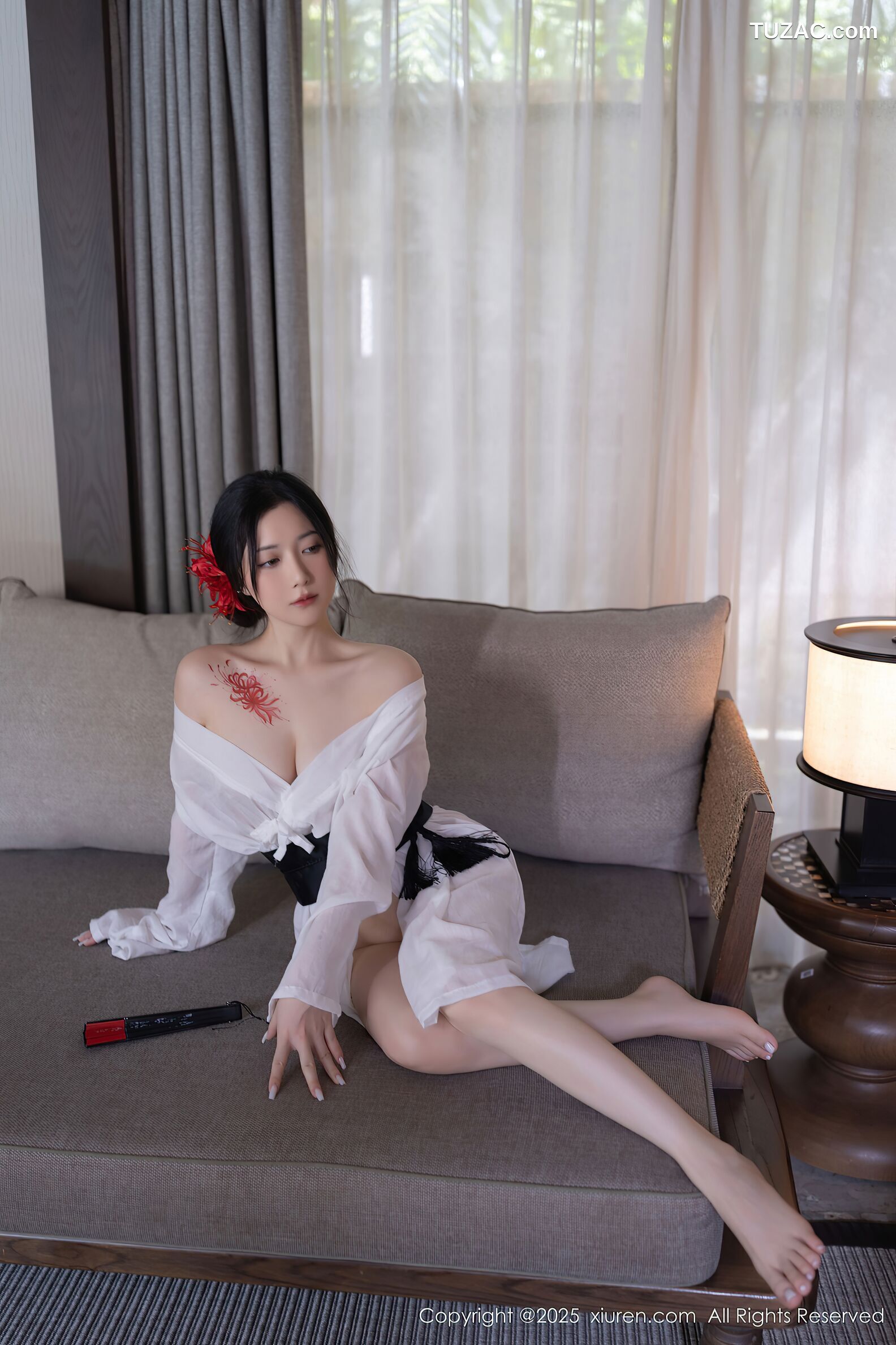 XiuRen秀人网-10514-鱼子酱Fish-日式白纱和服美胸玉腿-2025.07.04