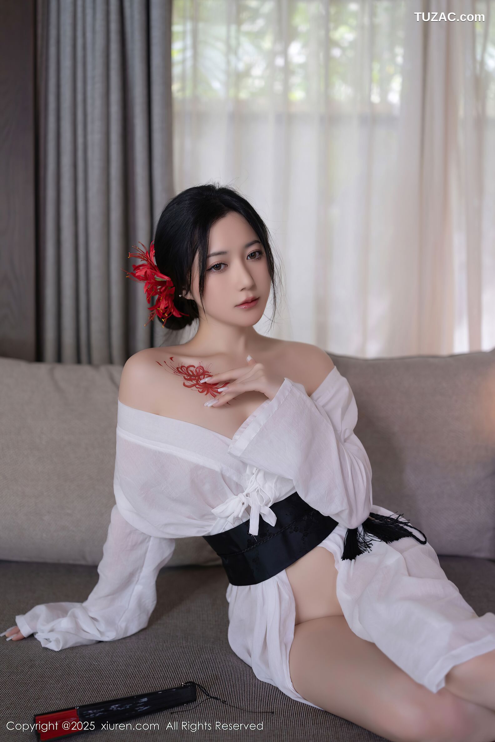 XiuRen秀人网-10514-鱼子酱Fish-日式白纱和服美胸玉腿-2025.07.04
