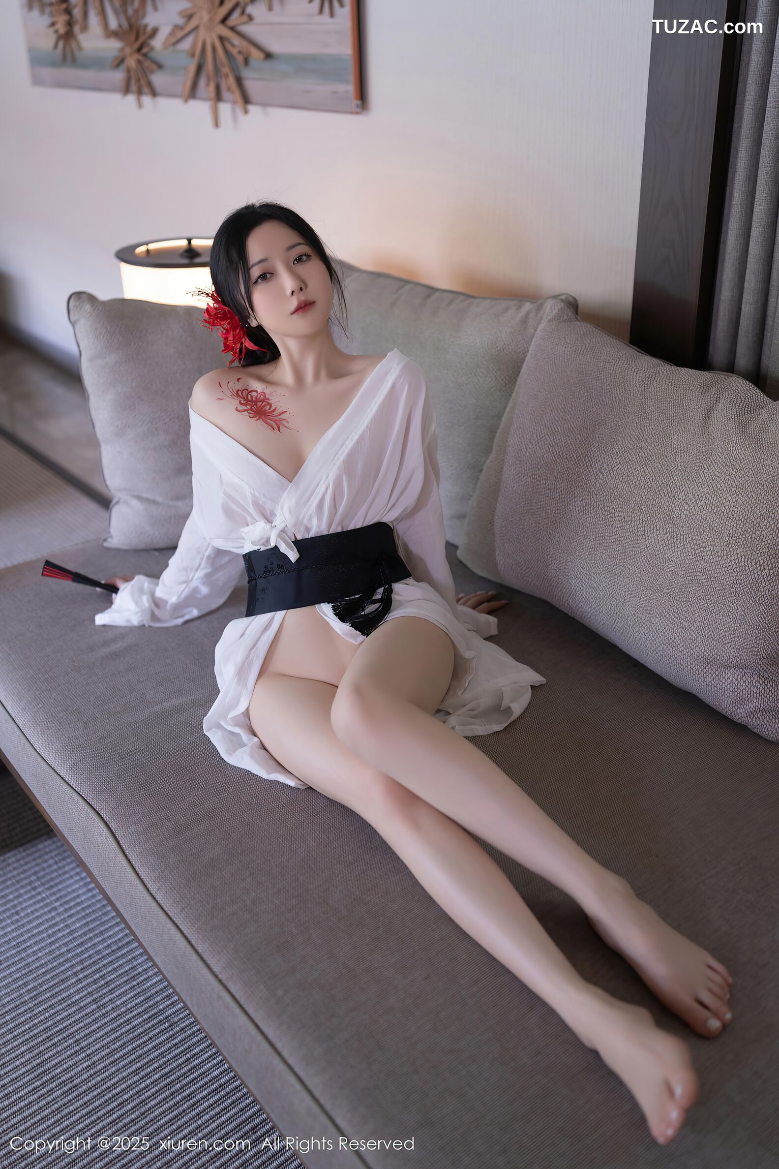 XiuRen秀人网-10514-鱼子酱Fish-日式白纱和服美胸玉腿-2025.07.04