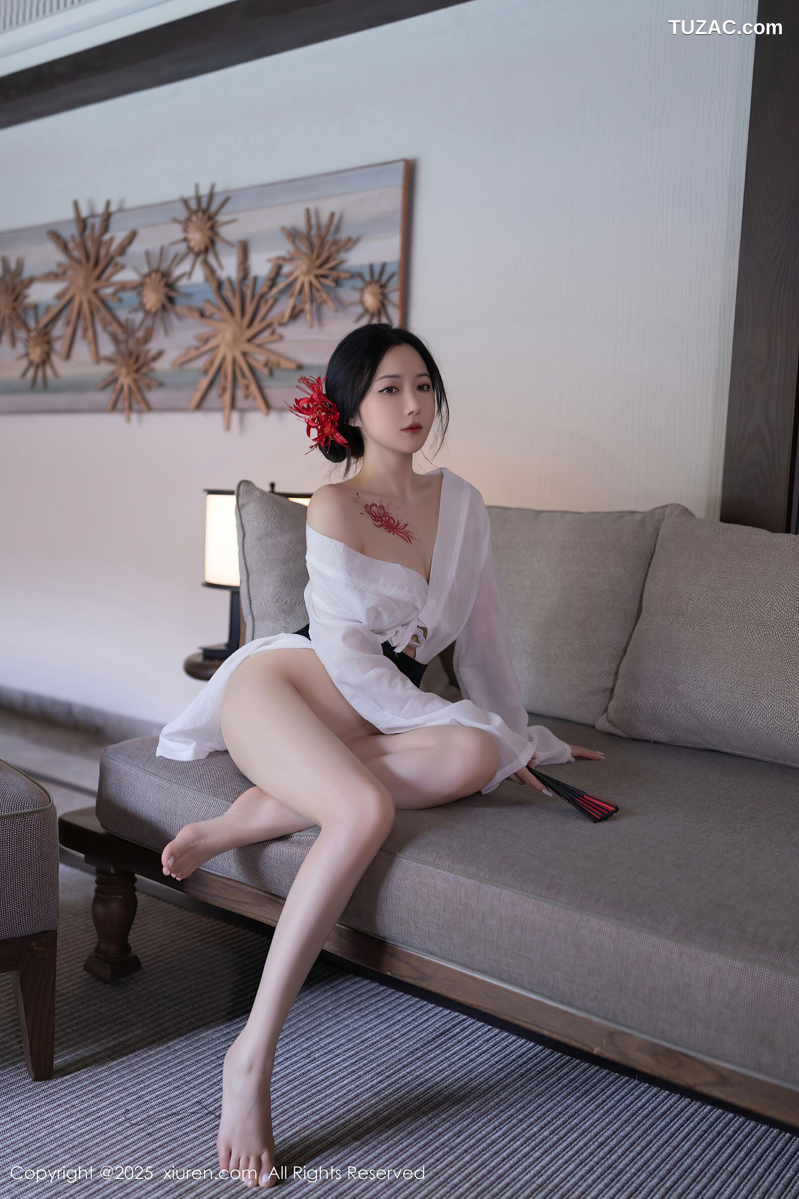 XiuRen秀人网-10514-鱼子酱Fish-日式白纱和服美胸玉腿-2025.07.04