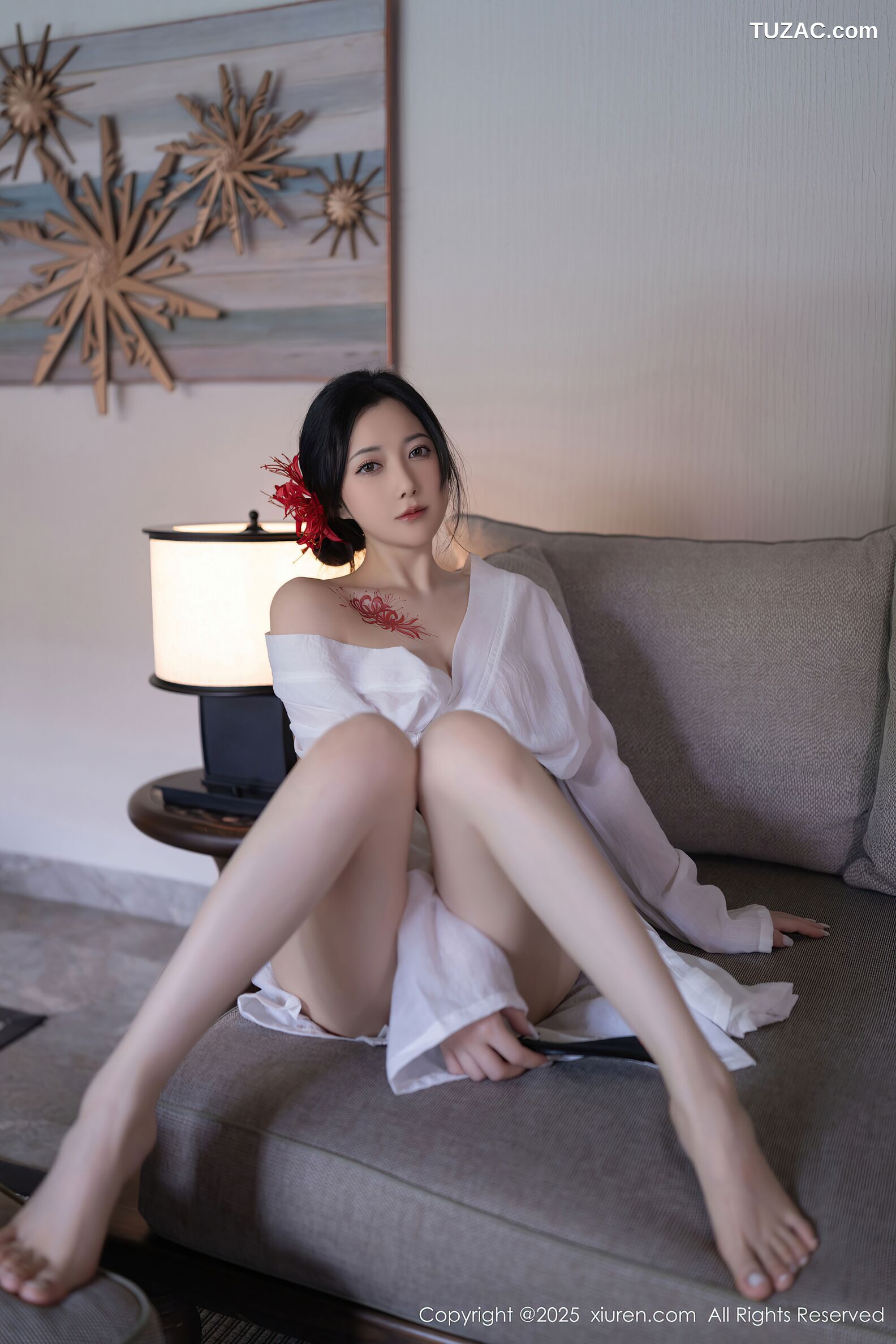 XiuRen秀人网-10514-鱼子酱Fish-日式白纱和服美胸玉腿-2025.07.04