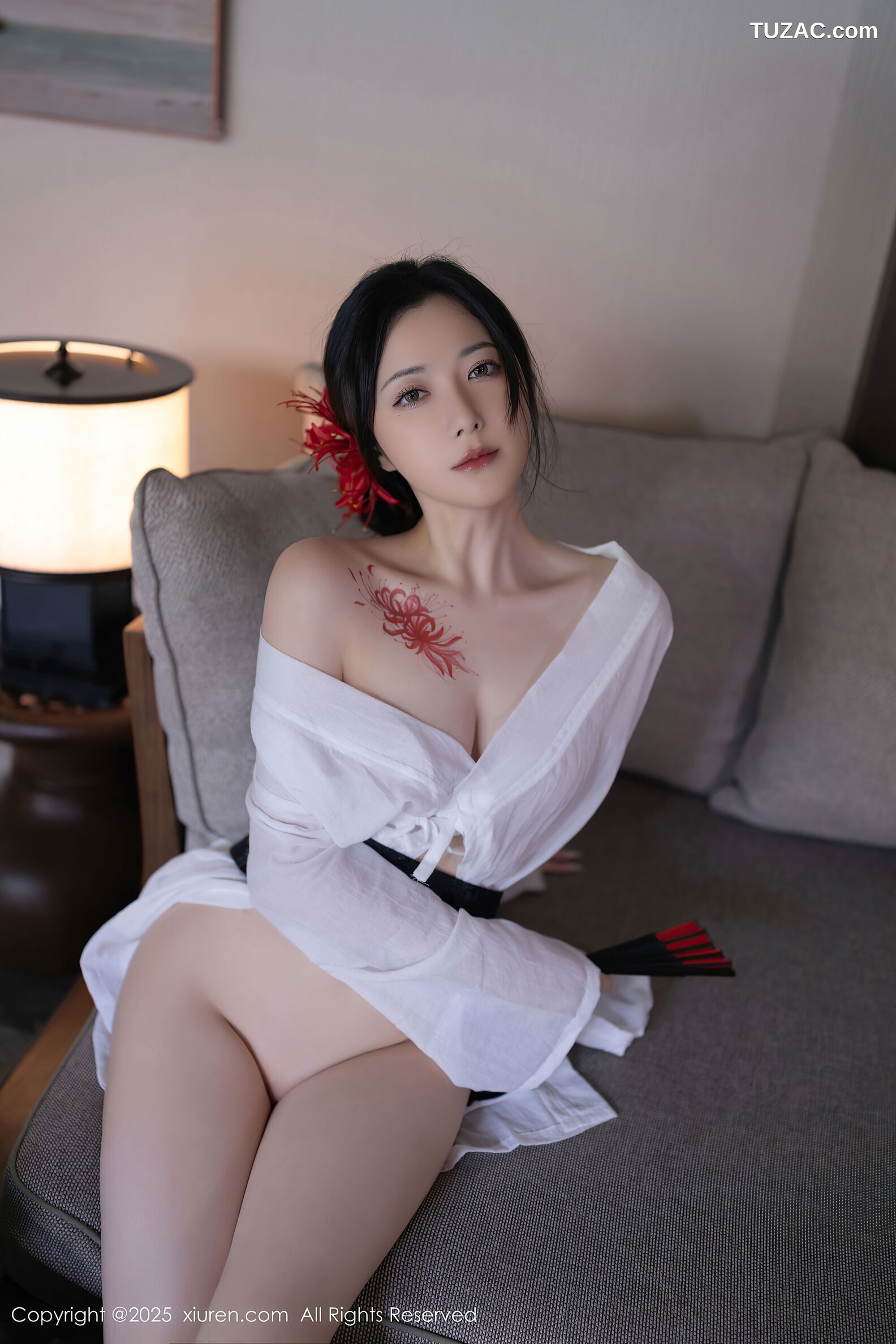 XiuRen秀人网-10514-鱼子酱Fish-日式白纱和服美胸玉腿-2025.07.04