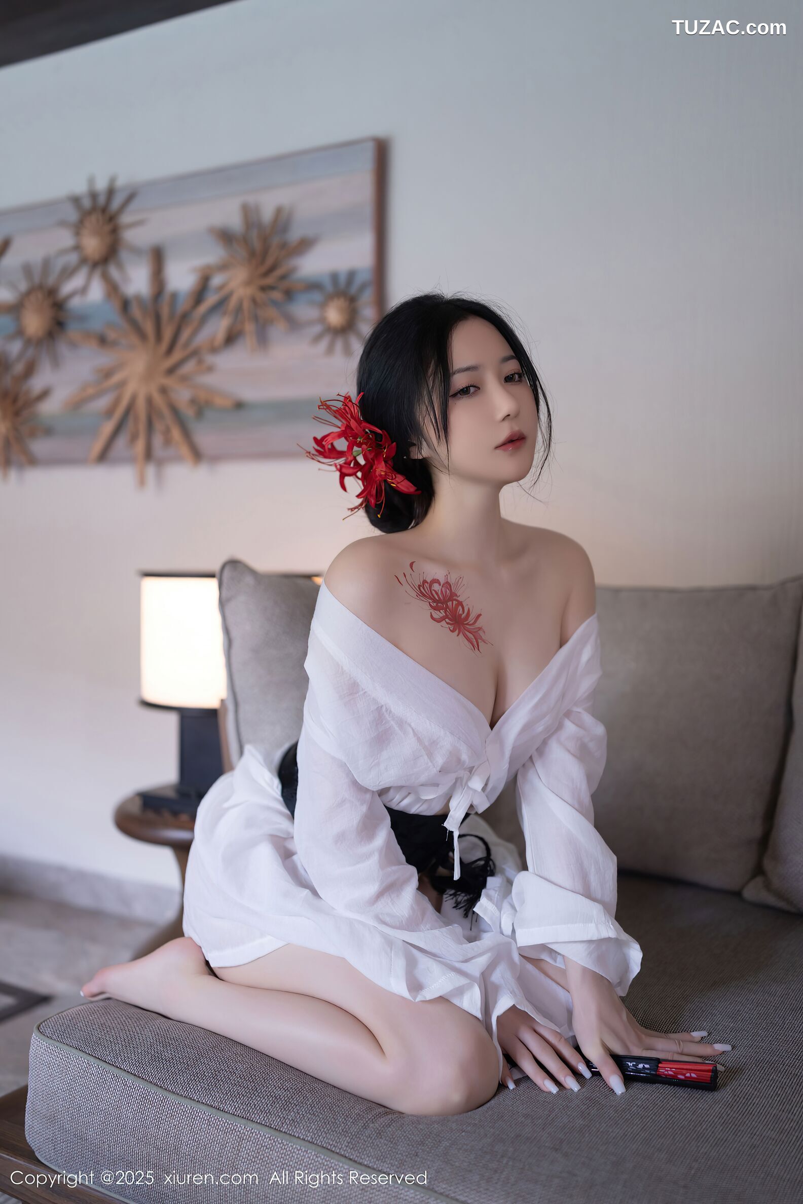 XiuRen秀人网-10514-鱼子酱Fish-日式白纱和服美胸玉腿-2025.07.04