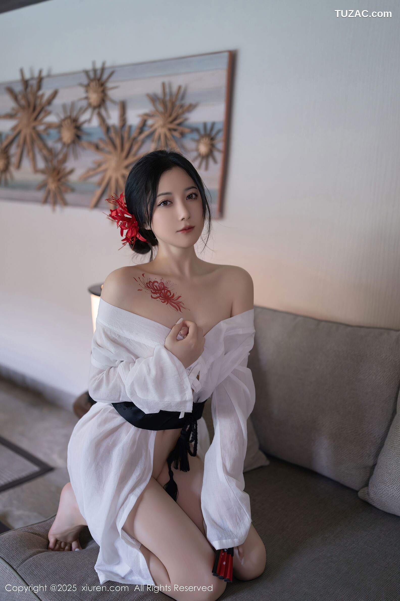 XiuRen秀人网-10514-鱼子酱Fish-日式白纱和服美胸玉腿-2025.07.04