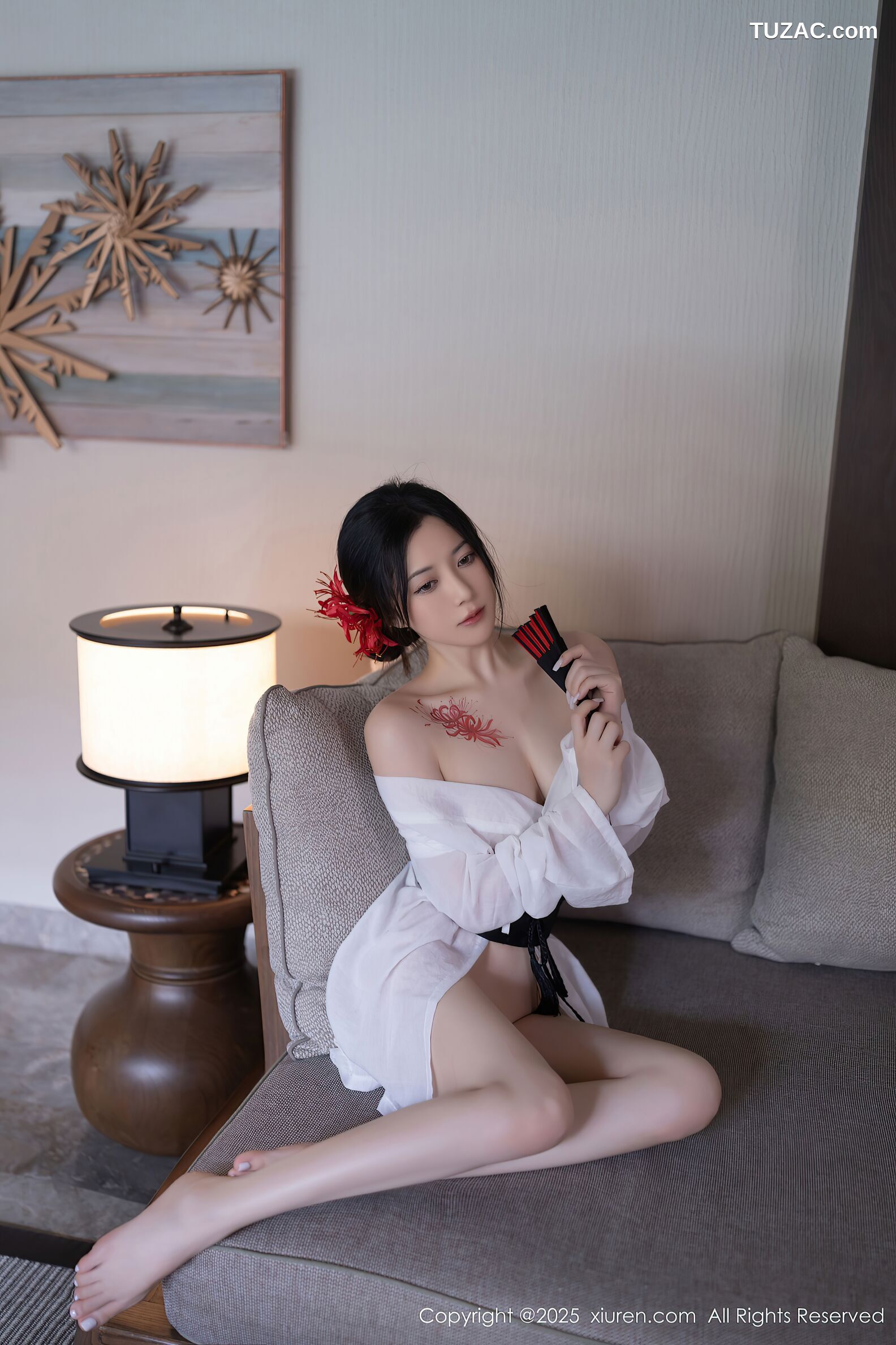 XiuRen秀人网-10514-鱼子酱Fish-日式白纱和服美胸玉腿-2025.07.04