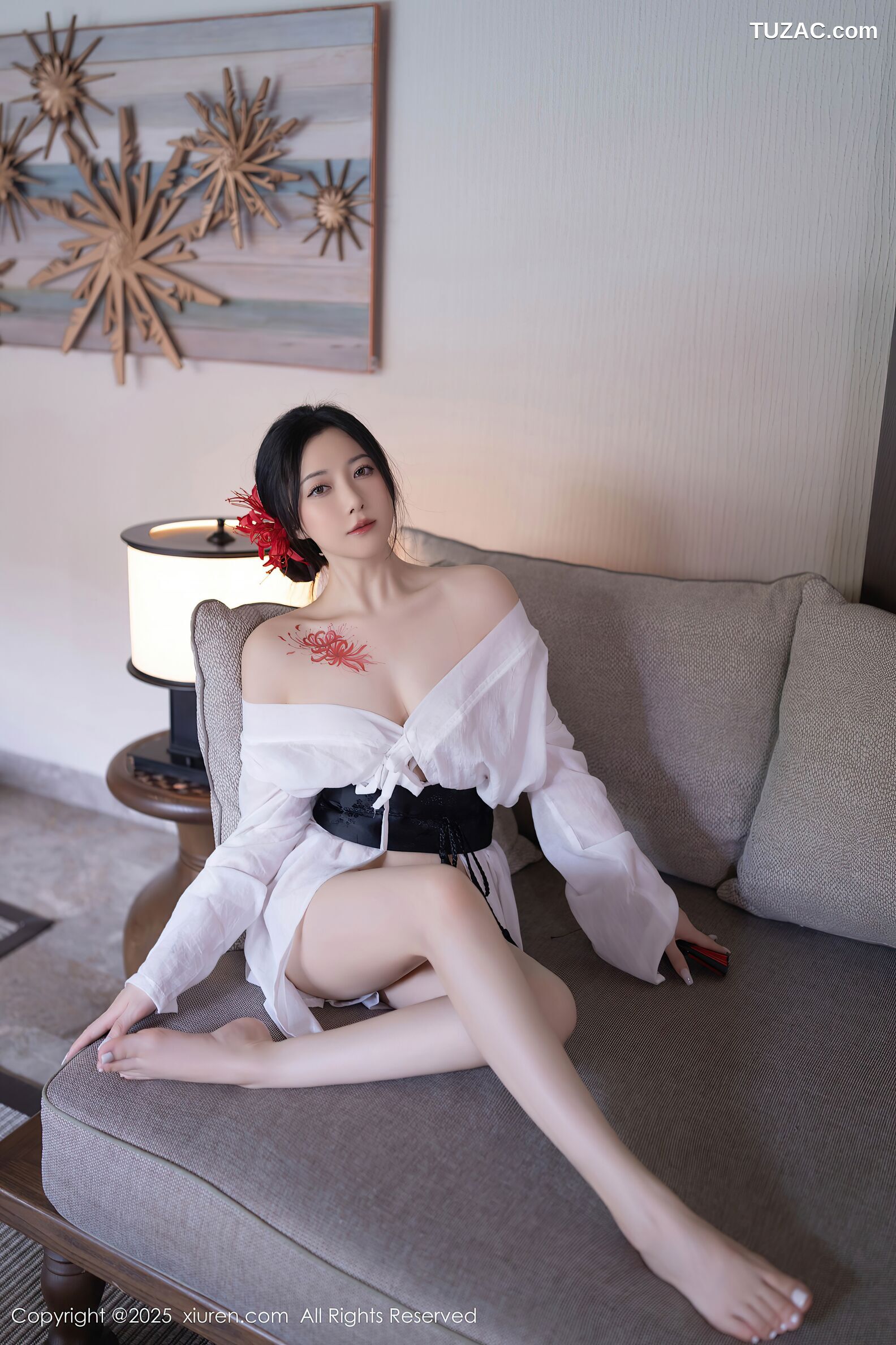 XiuRen秀人网-10514-鱼子酱Fish-日式白纱和服美胸玉腿-2025.07.04