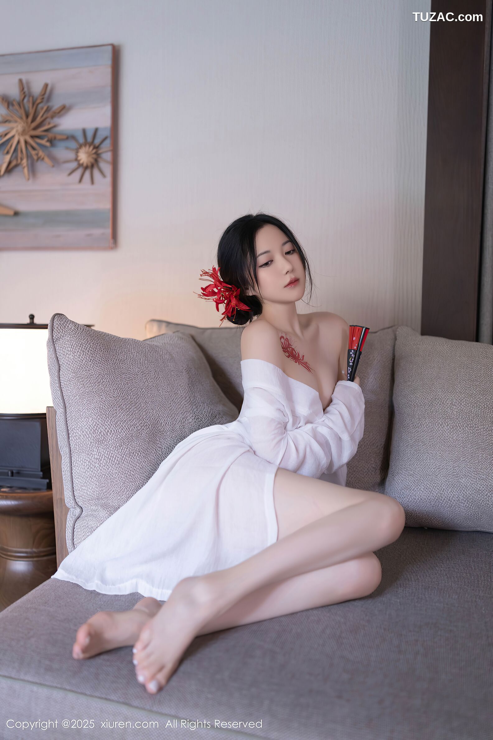 XiuRen秀人网-10514-鱼子酱Fish-日式白纱和服美胸玉腿-2025.07.04