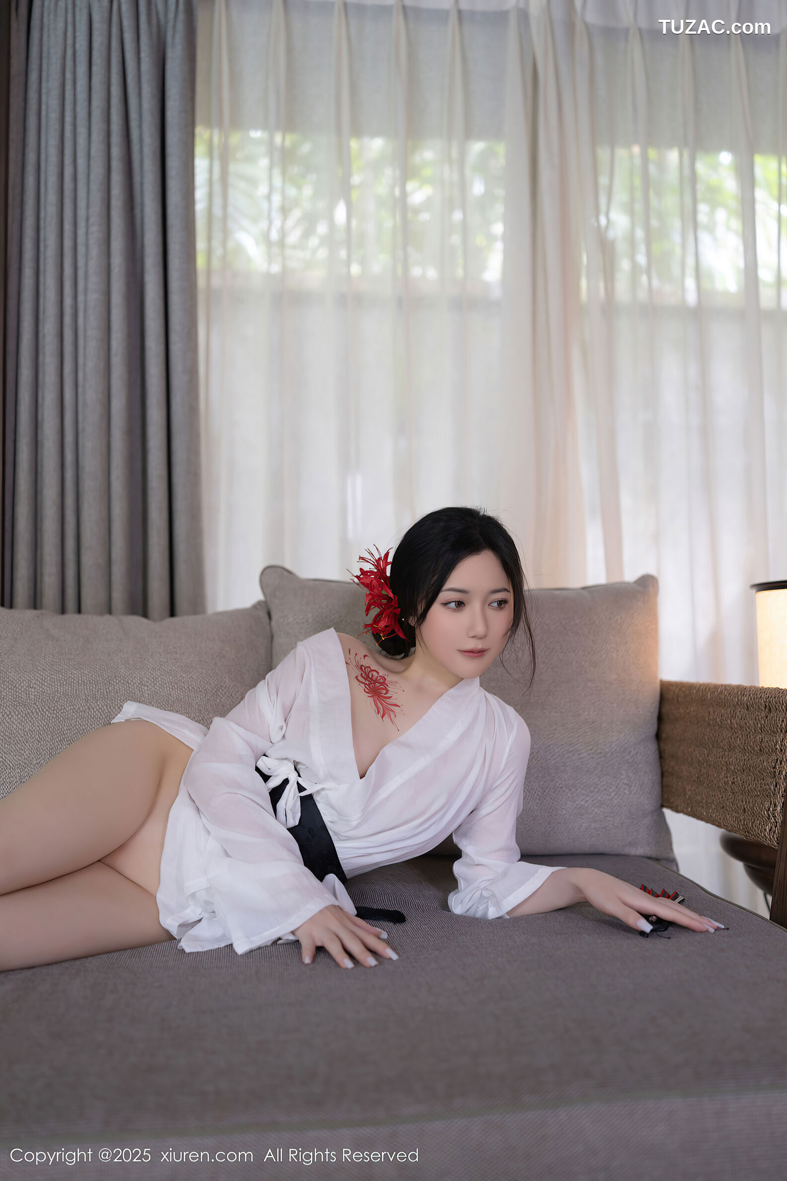XiuRen秀人网-10514-鱼子酱Fish-日式白纱和服美胸玉腿-2025.07.04