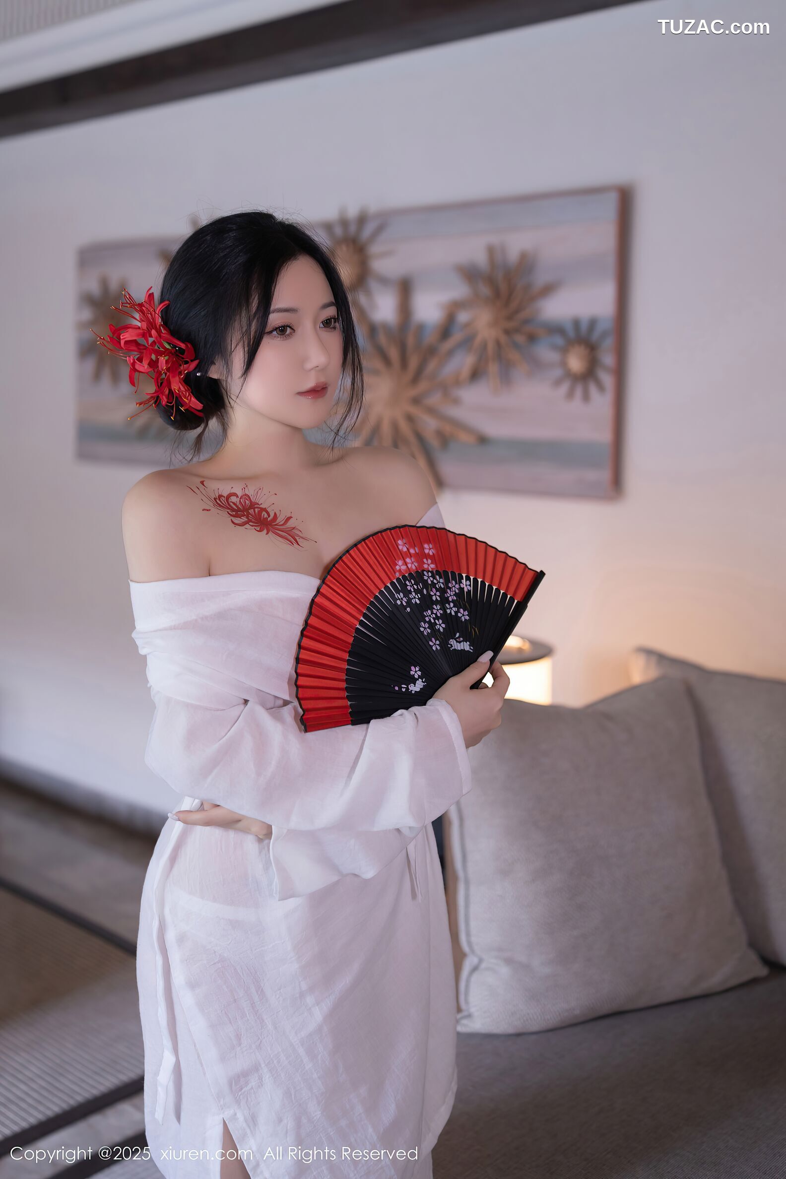 XiuRen秀人网-10514-鱼子酱Fish-日式白纱和服美胸玉腿-2025.07.04