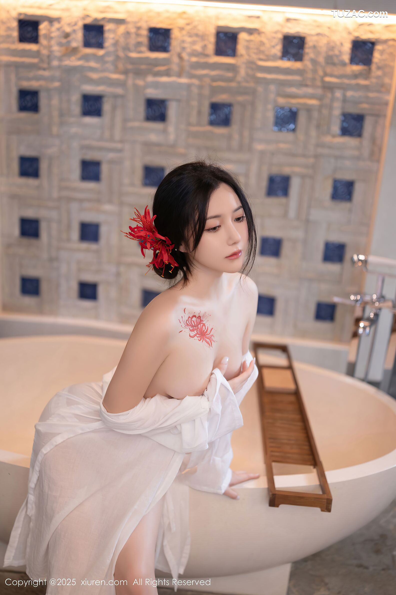 XiuRen秀人网-10514-鱼子酱Fish-日式白纱和服美胸玉腿-2025.07.04
