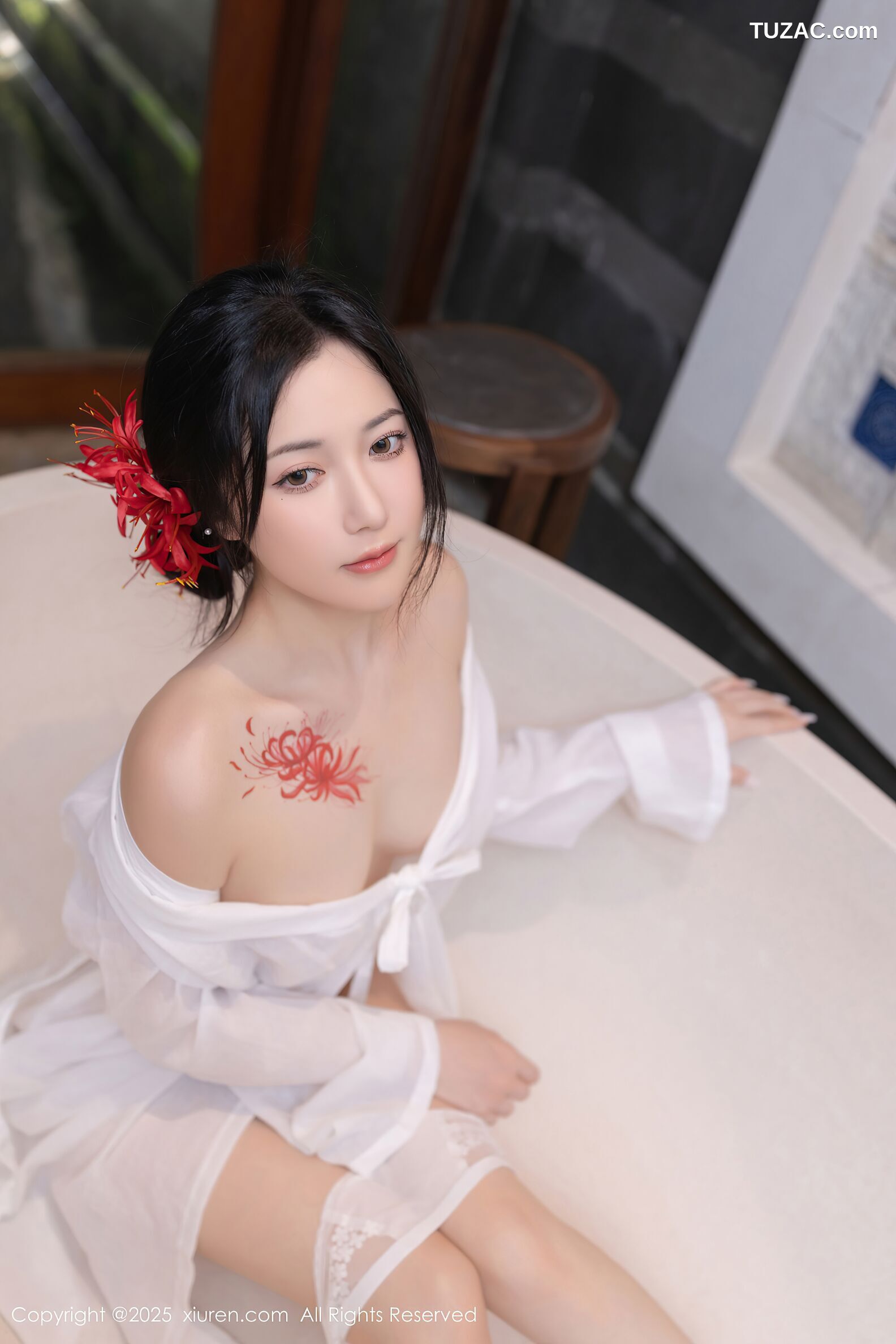 XiuRen秀人网-10514-鱼子酱Fish-日式白纱和服美胸玉腿-2025.07.04