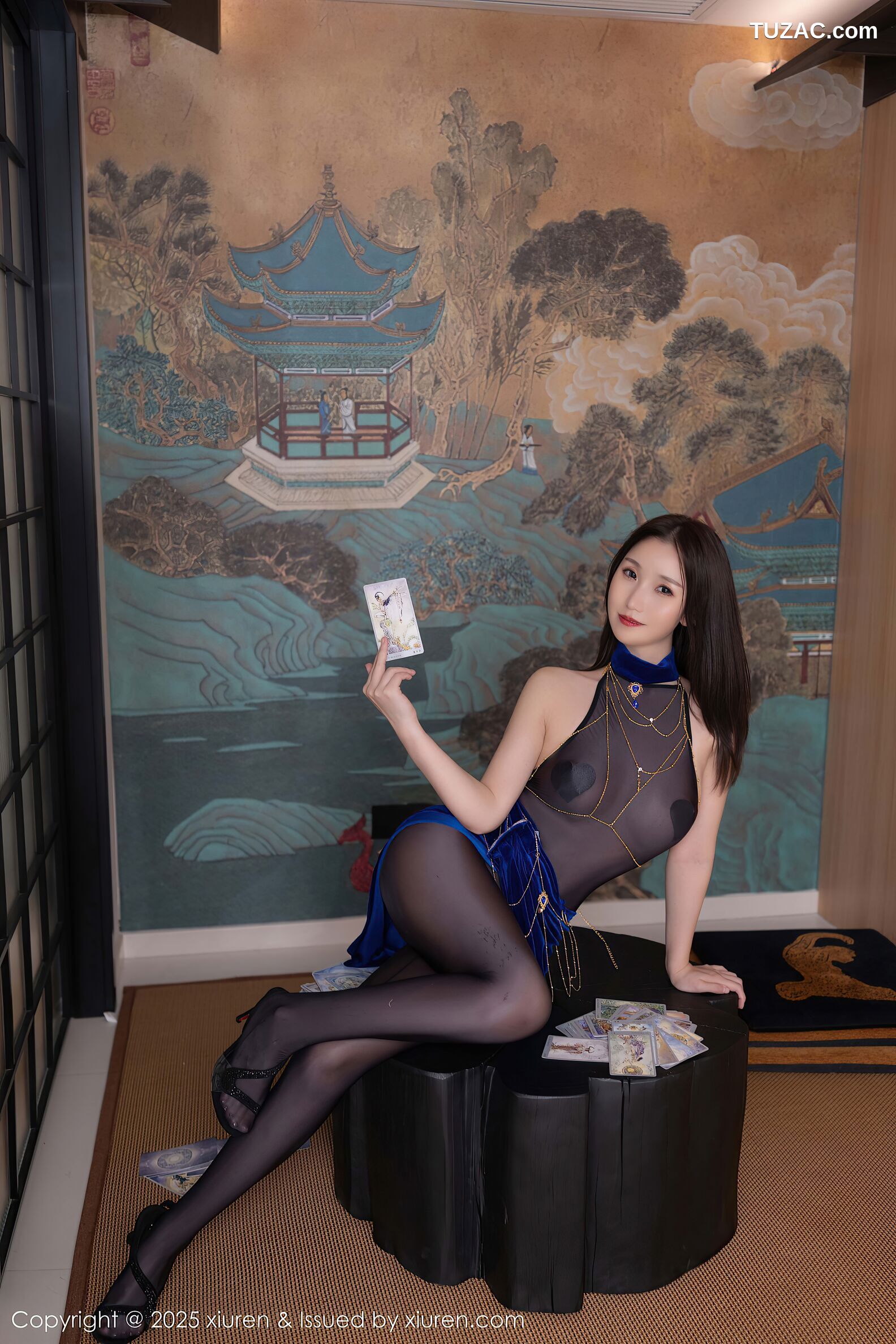 XiuRen秀人网-10529-杏子Yada-轻透连体黑丝爆乳-2025.07.09