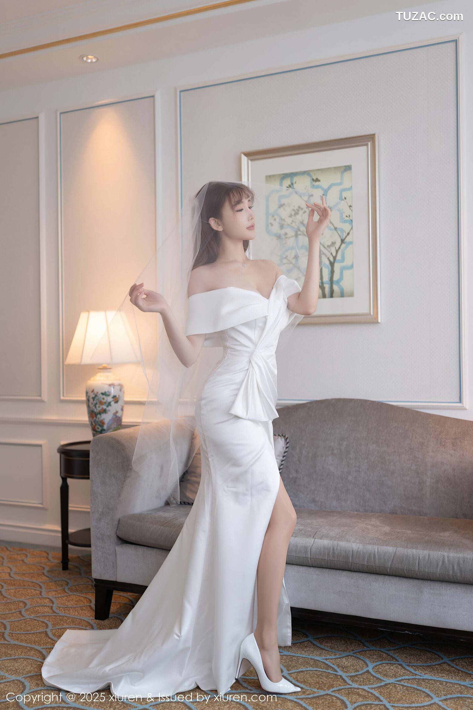 XiuRen秀人网-10535-陆萱萱-白色蕾丝情趣婚纱-2025.07.10