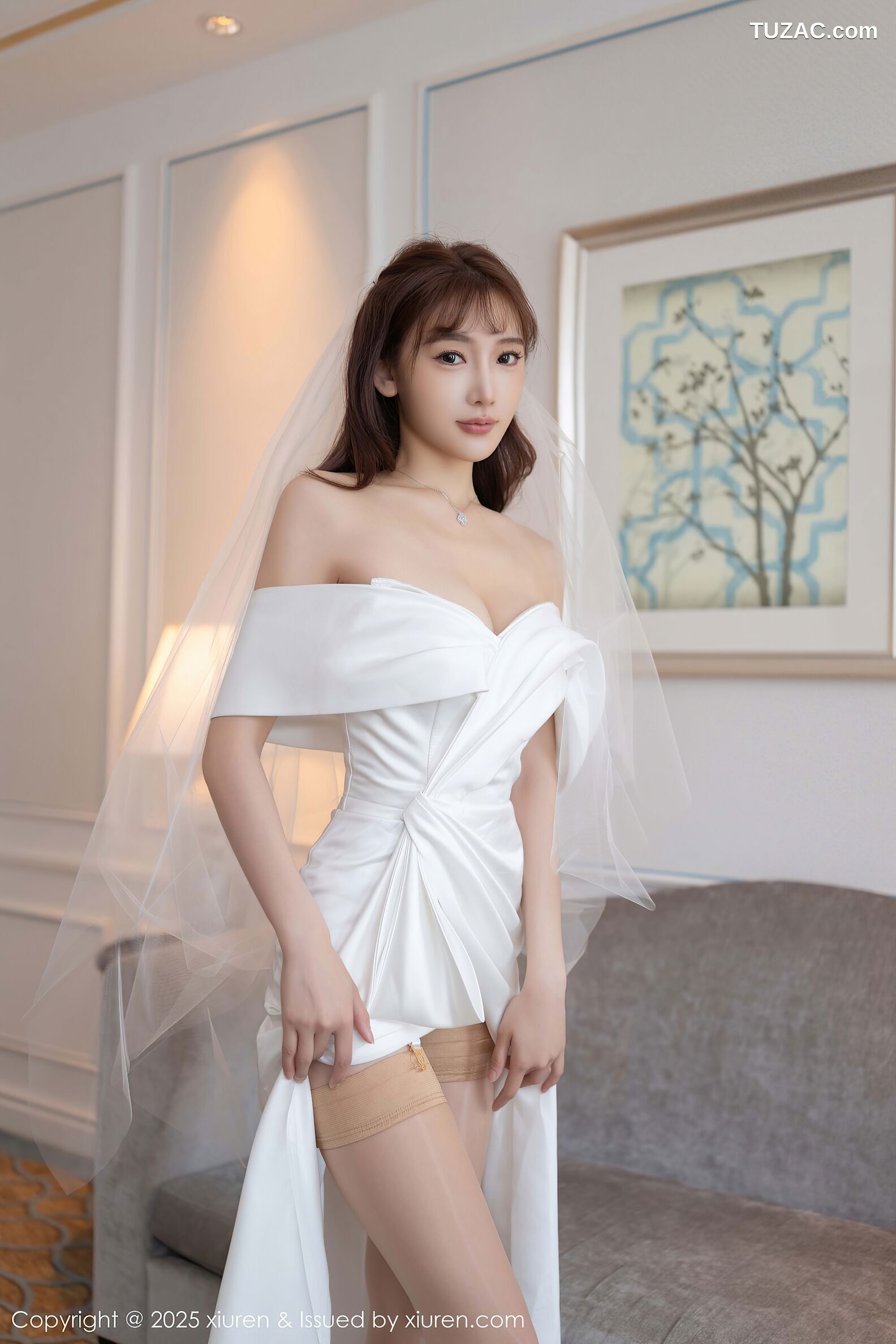 XiuRen秀人网-10535-陆萱萱-白色蕾丝情趣婚纱-2025.07.10