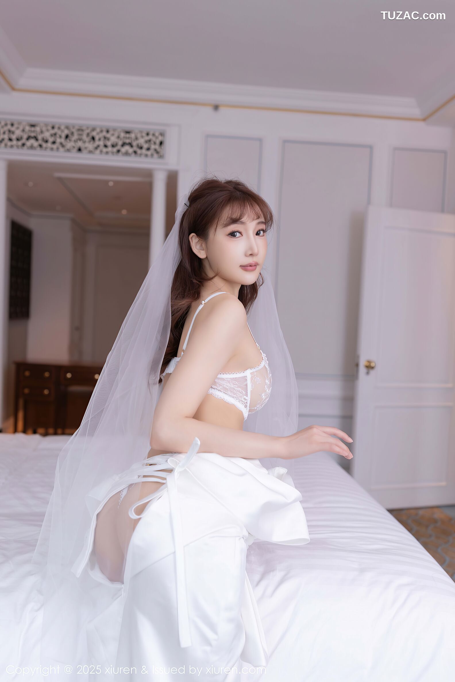 XiuRen秀人网-10535-陆萱萱-白色蕾丝情趣婚纱-2025.07.10
