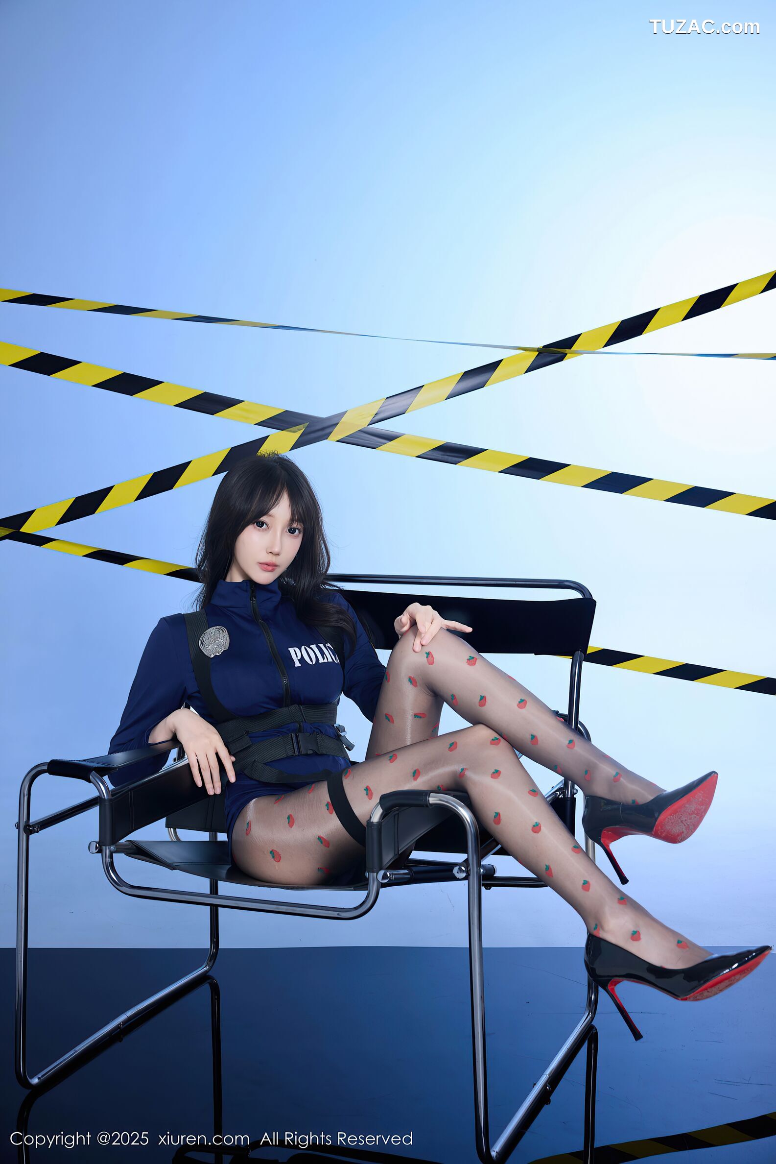 XiuRen秀人网-10544-玥儿玥er-情趣深蓝色女警制服诱惑-2025.07.14