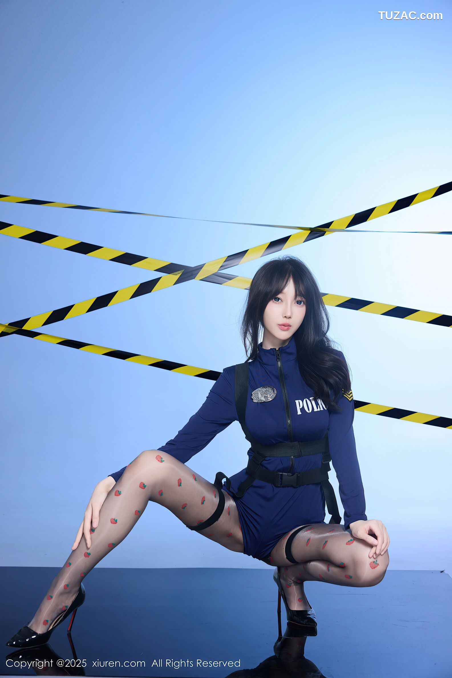 XiuRen秀人网-10544-玥儿玥er-情趣深蓝色女警制服诱惑-2025.07.14