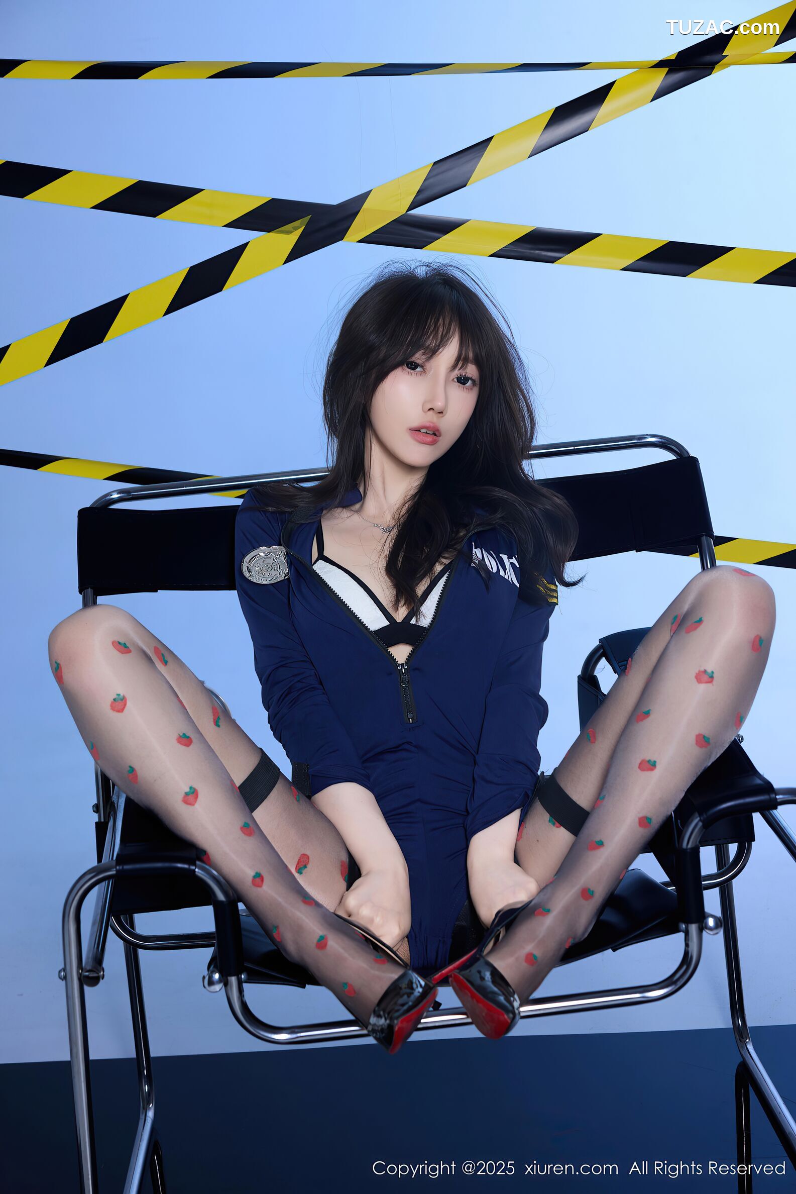 XiuRen秀人网-10544-玥儿玥er-情趣深蓝色女警制服诱惑-2025.07.14